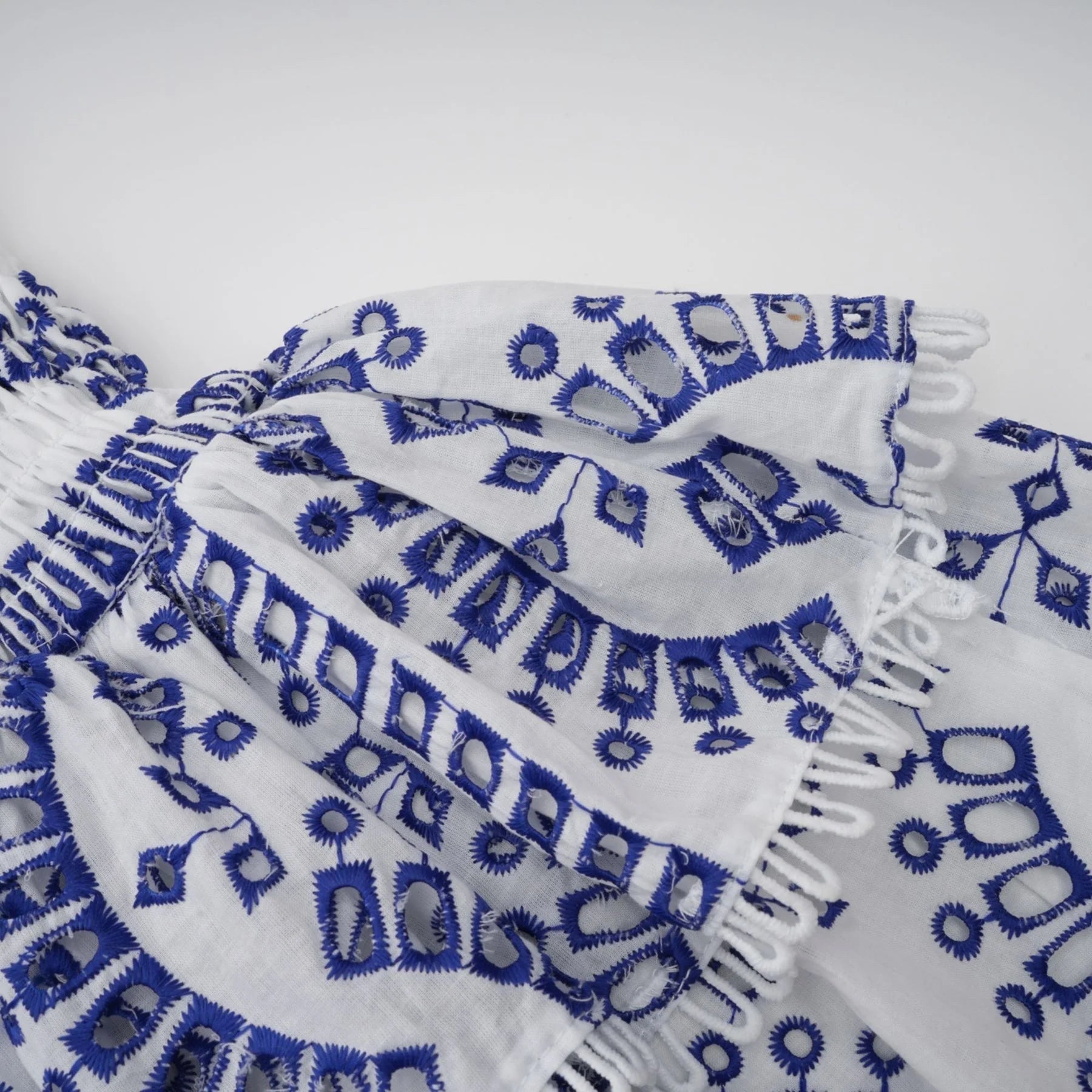 Claudia - Off-Shoulder Broderie Mini Dress