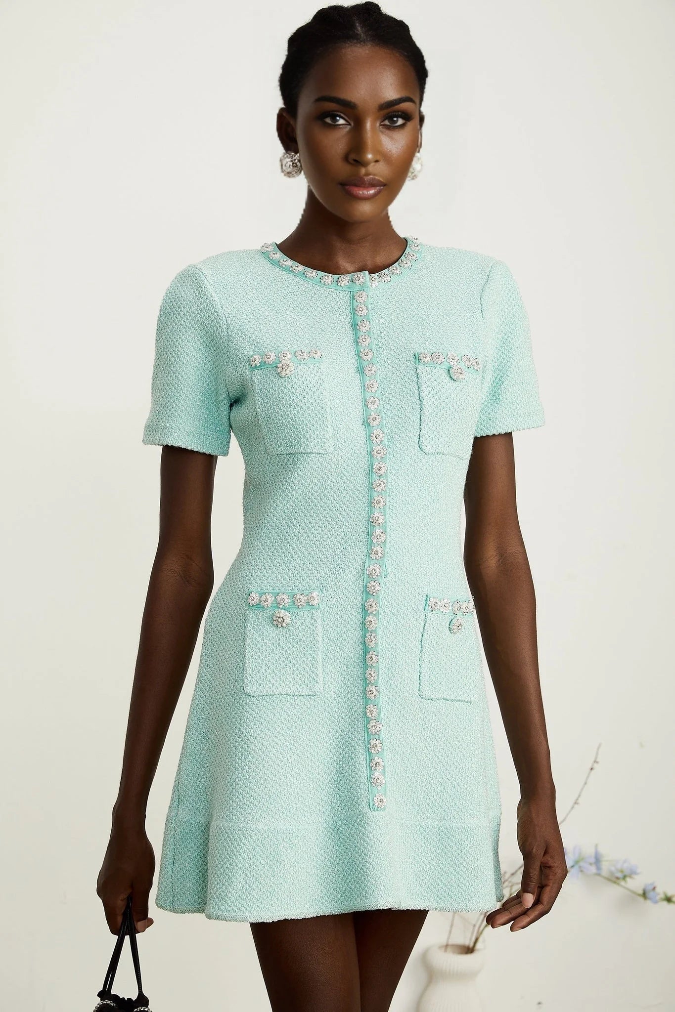 Coraline - Crystal Embellished Mini Dress