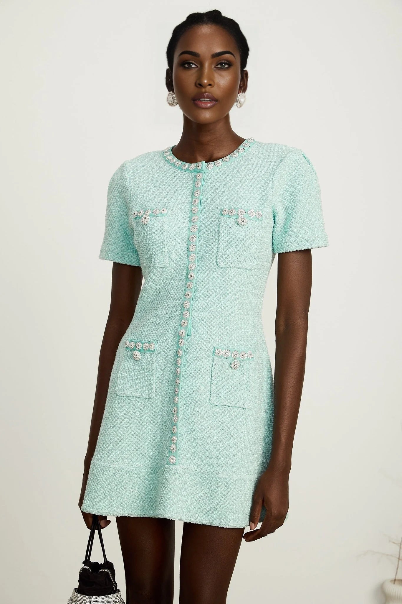 Coraline - Crystal Embellished Mini Dress