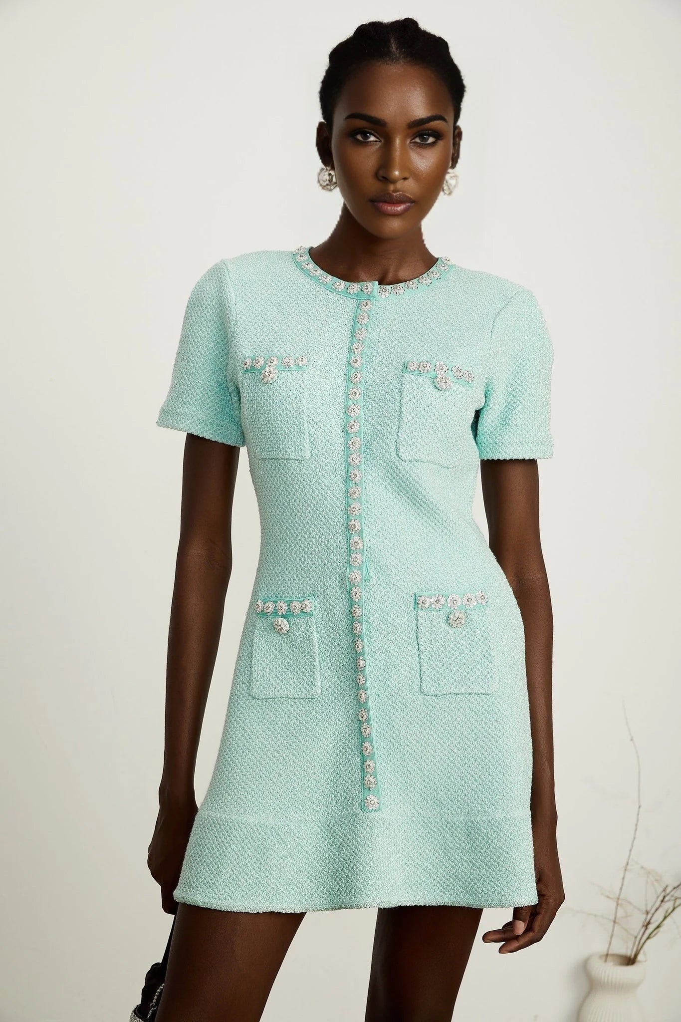 Coraline - Crystal Embellished Mini Dress