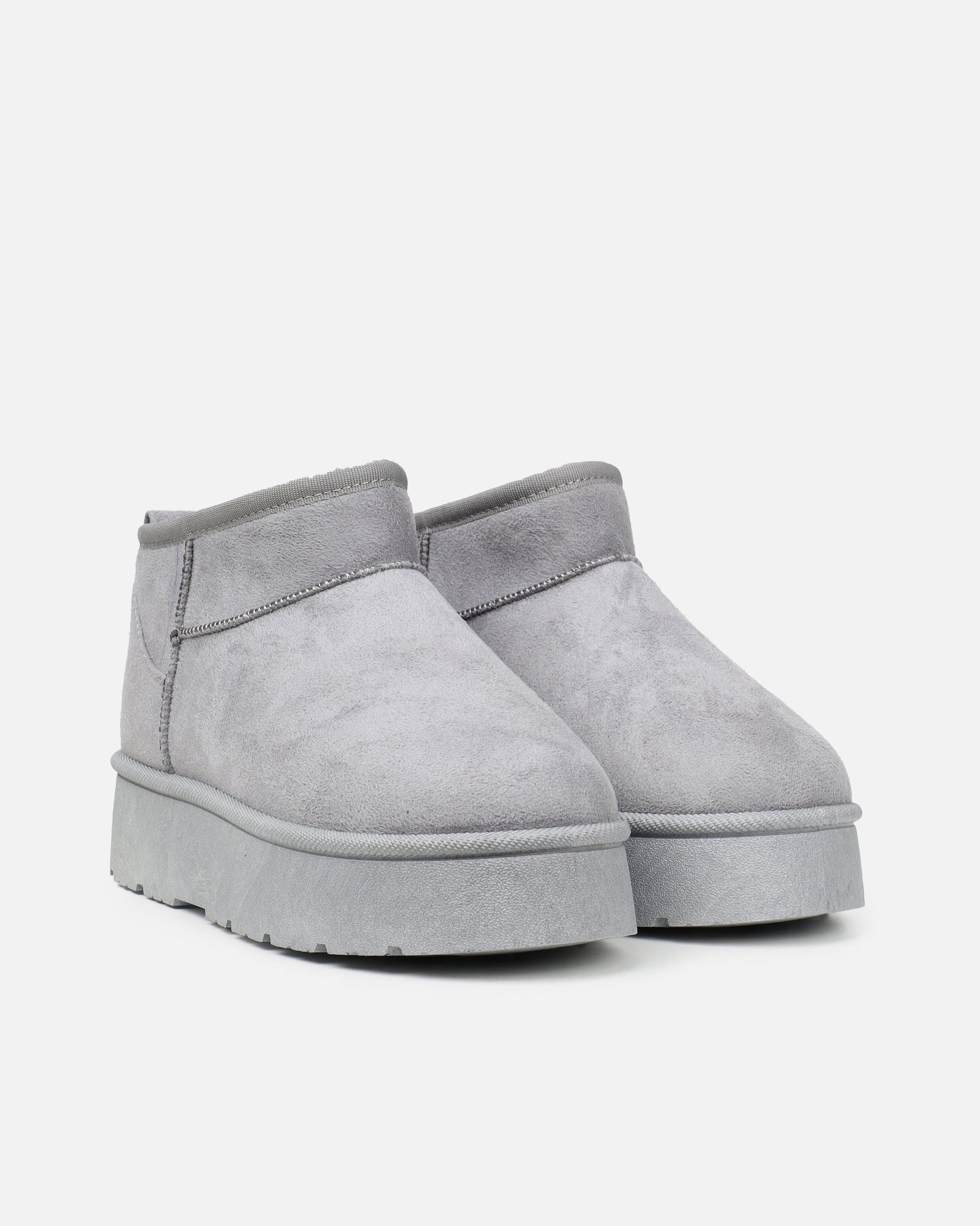 Klara - Grey Faux Suede Boots