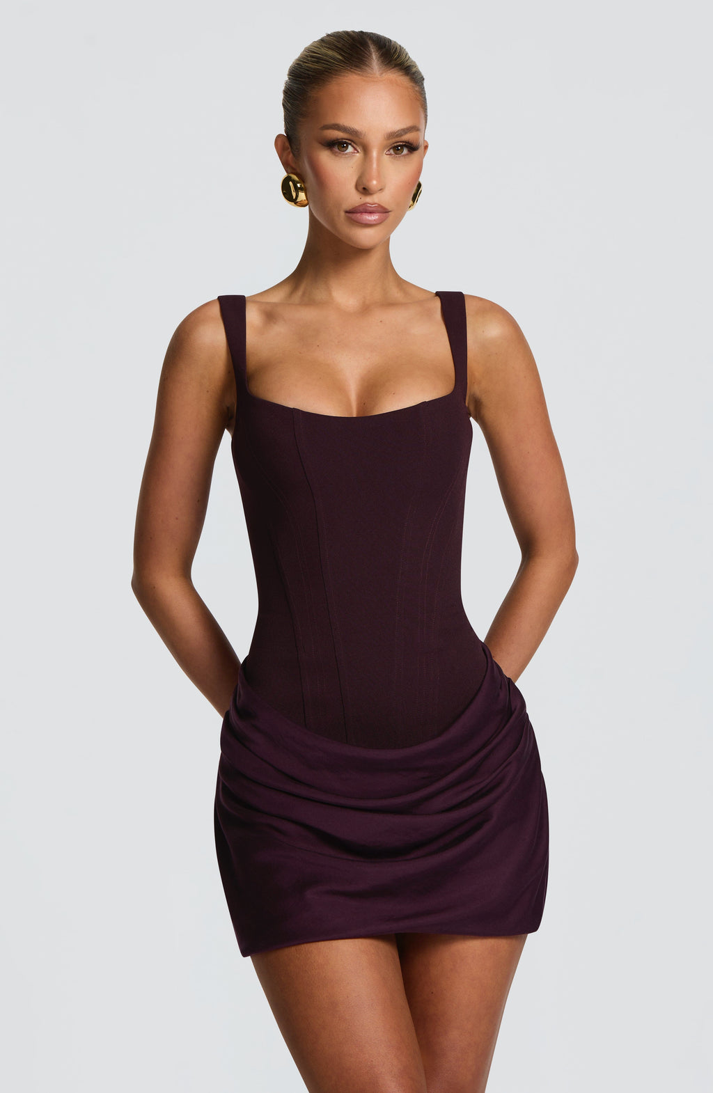 Paulette Sculpted Bodycon Mini Dress