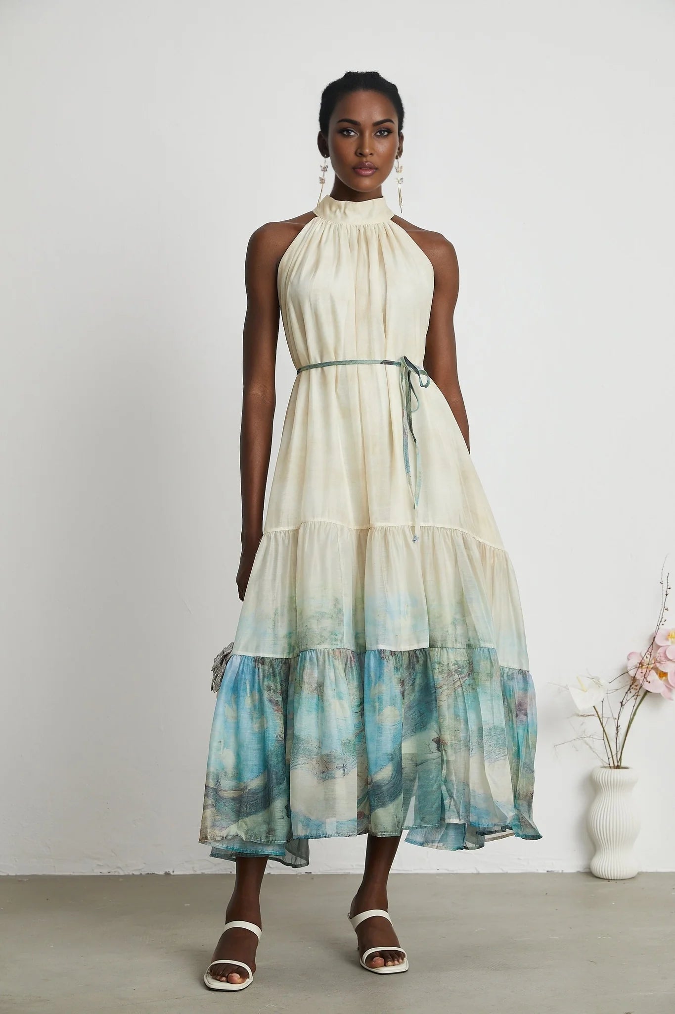 Benedetta - Pattern Print Midi Dress