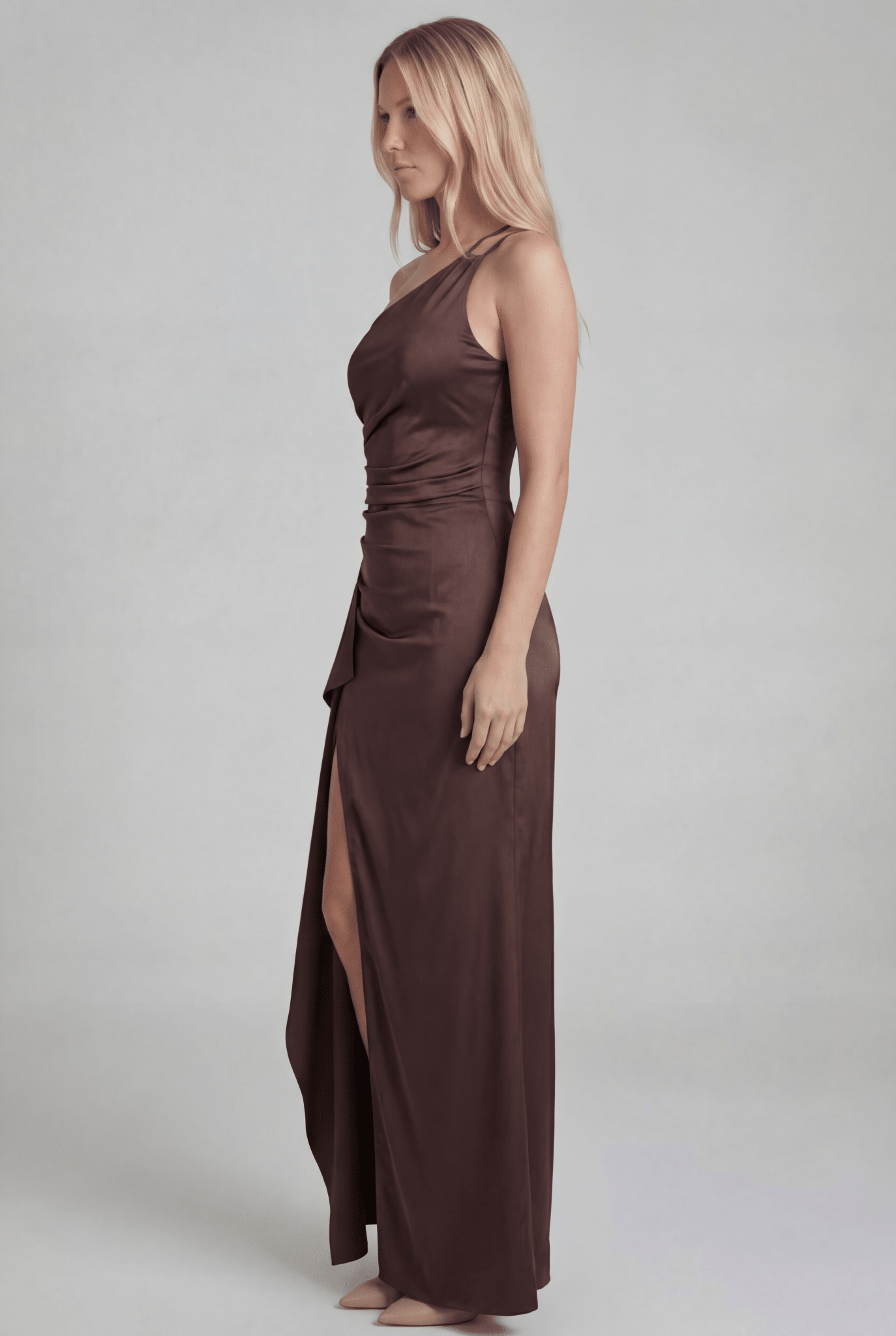 Demi Maxi Dress in Brown