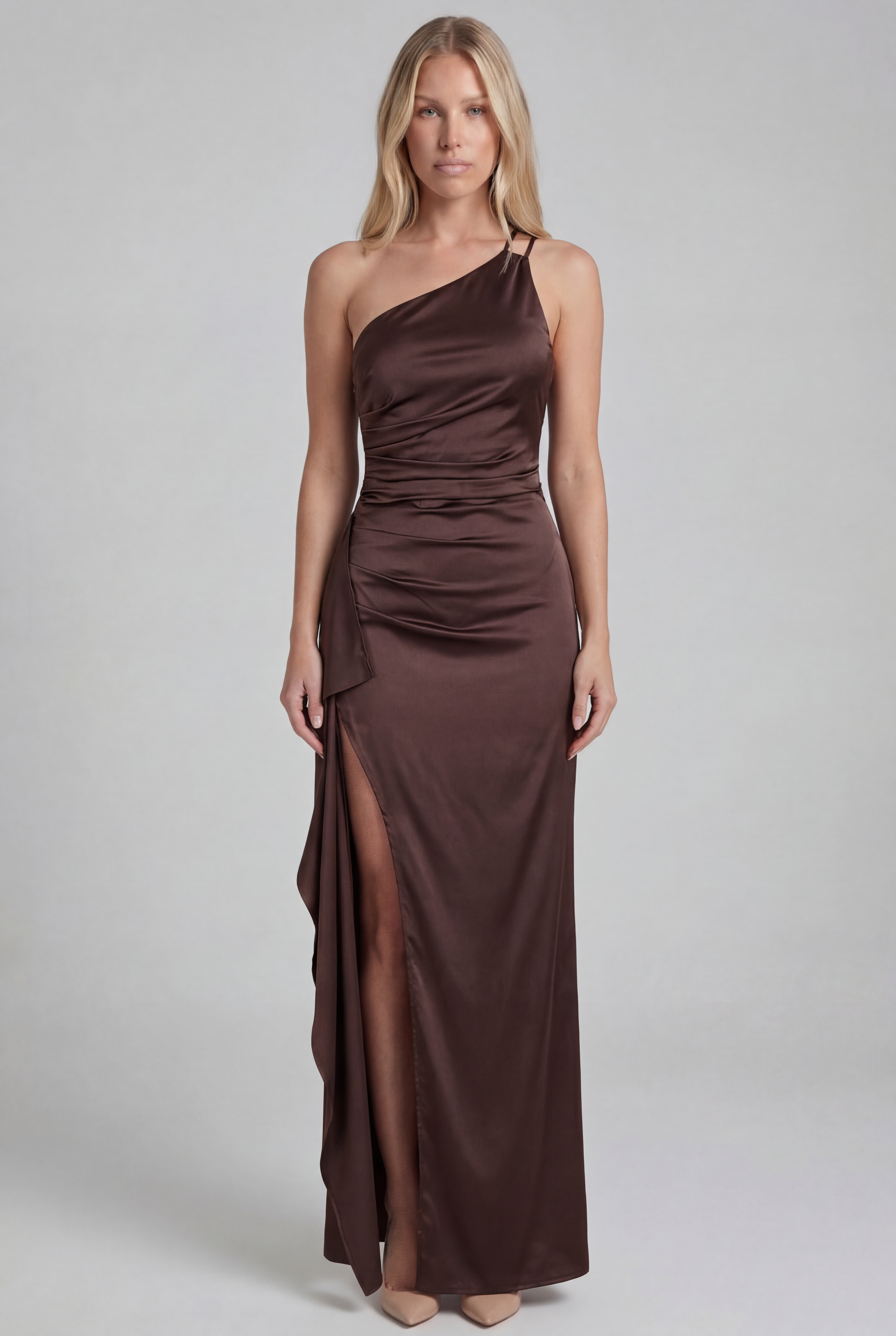 Demi Maxi Dress in Brown