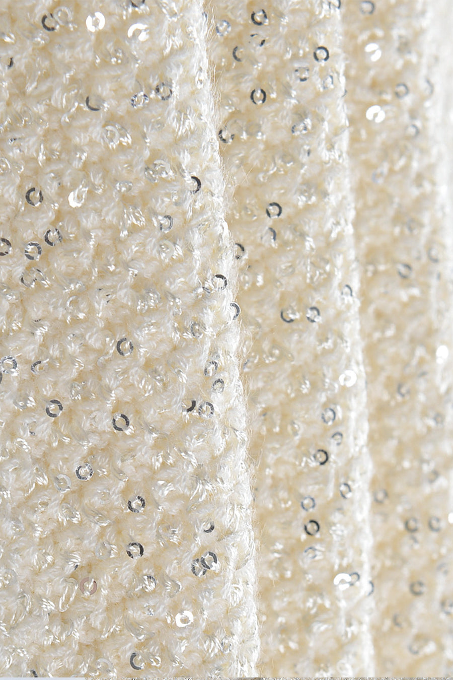 Knit Textured Mini Dress - Ivory