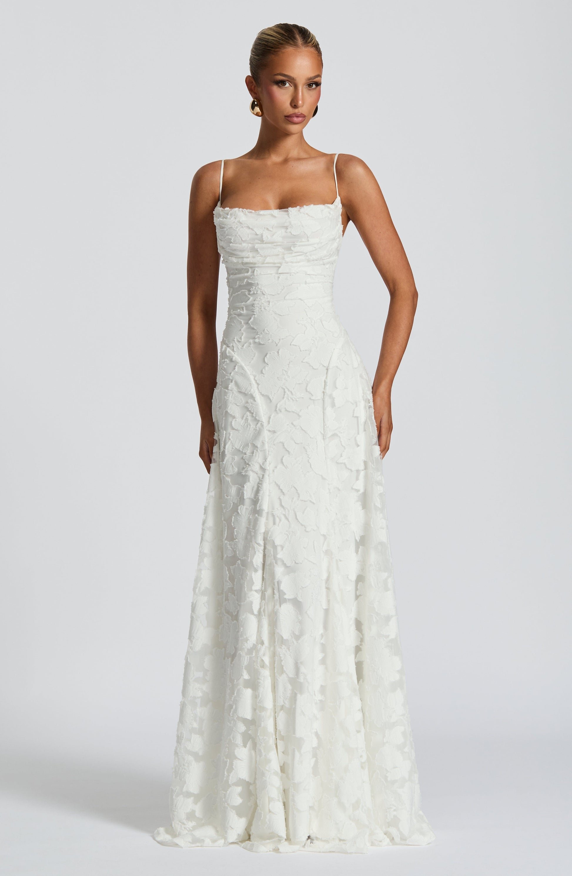 Francis Floral Maxi Dress - Ivory