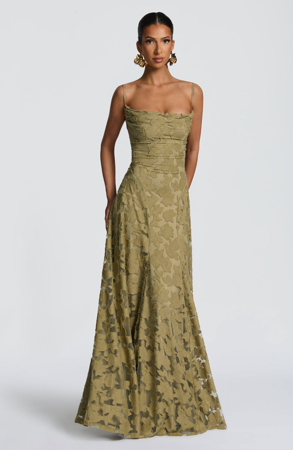 Francis Floral Maxi Dress - Sage