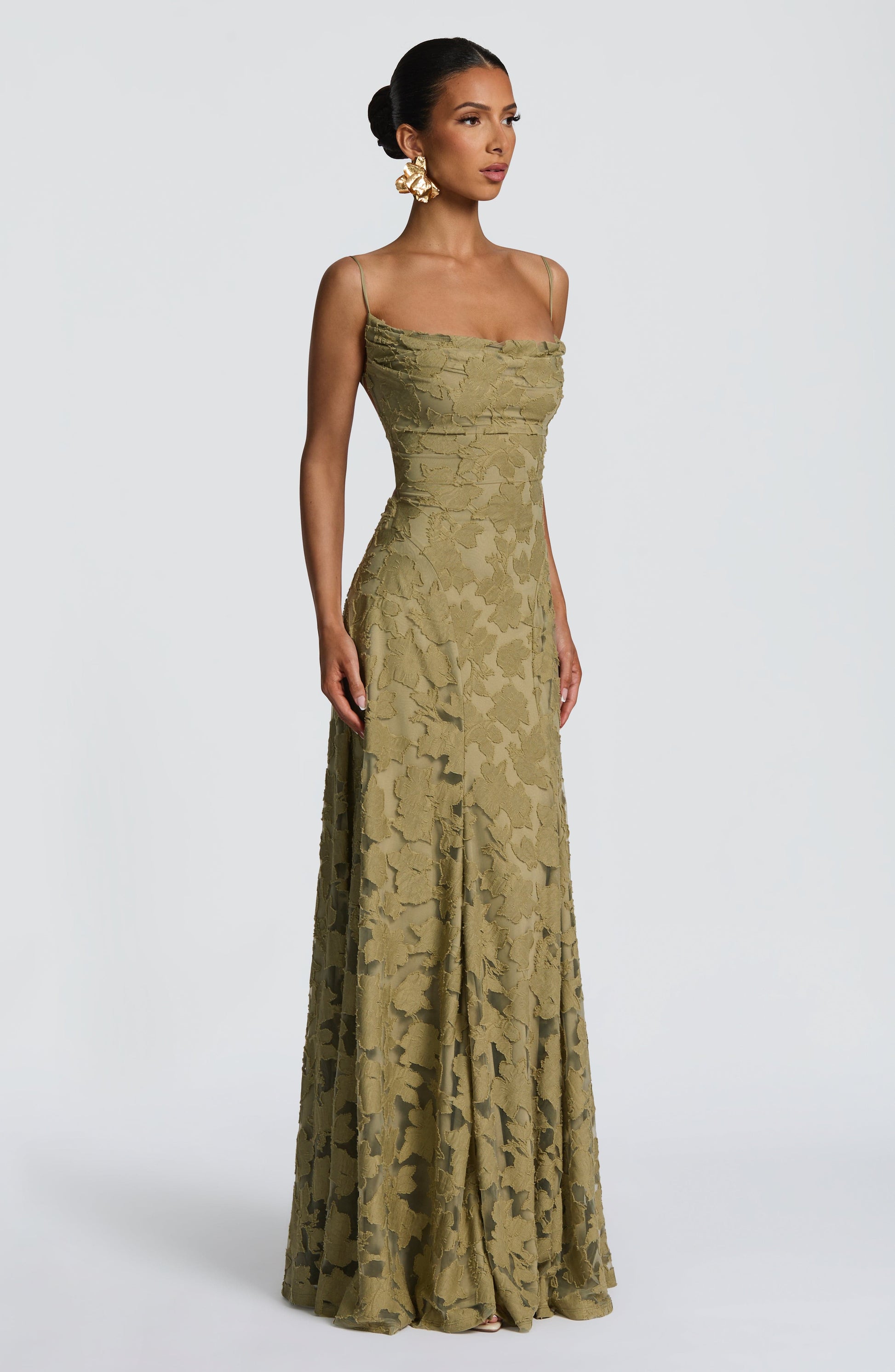 Francis Floral Maxi Dress - Sage