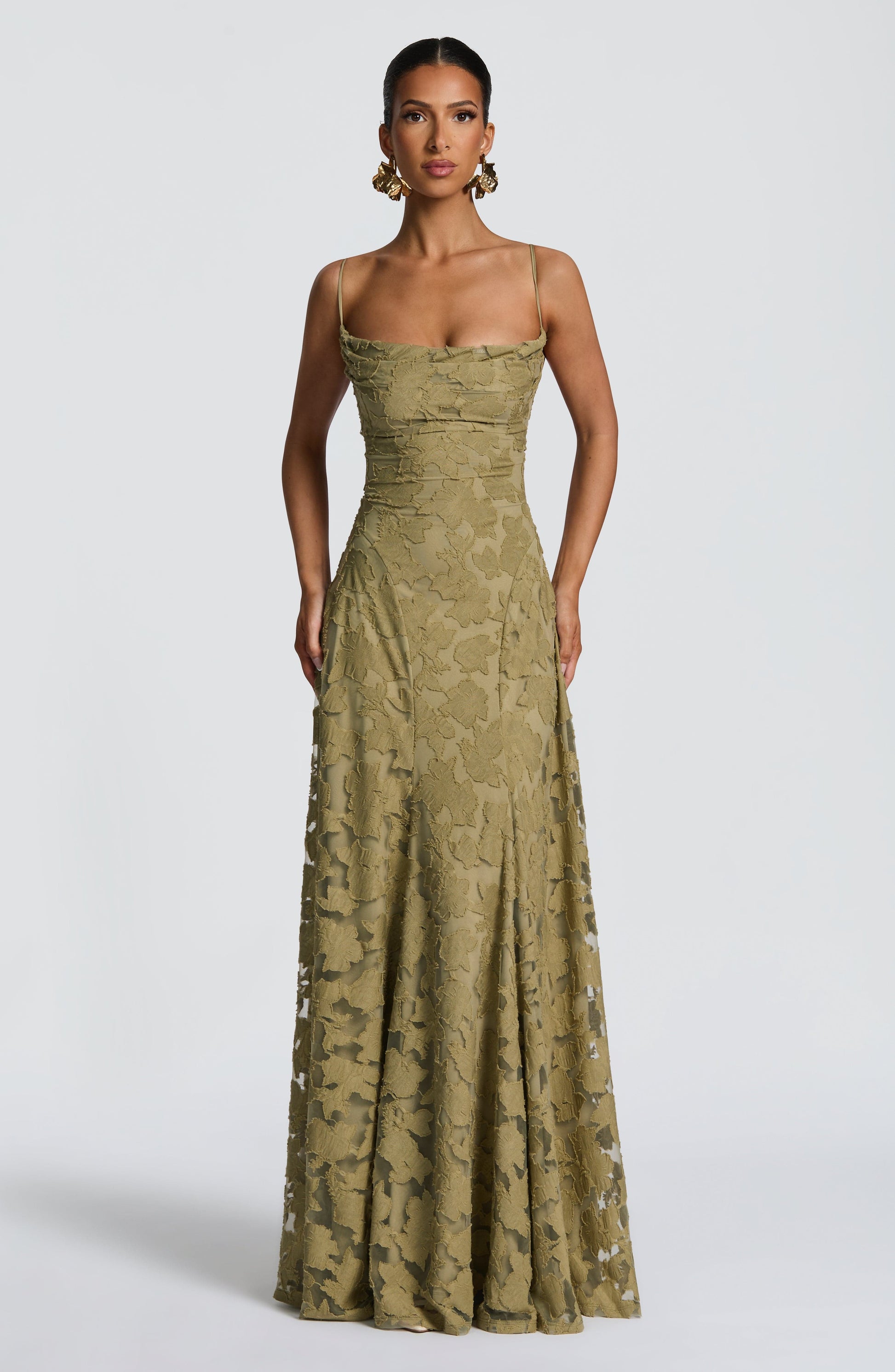 Francis Floral Maxi Dress - Sage