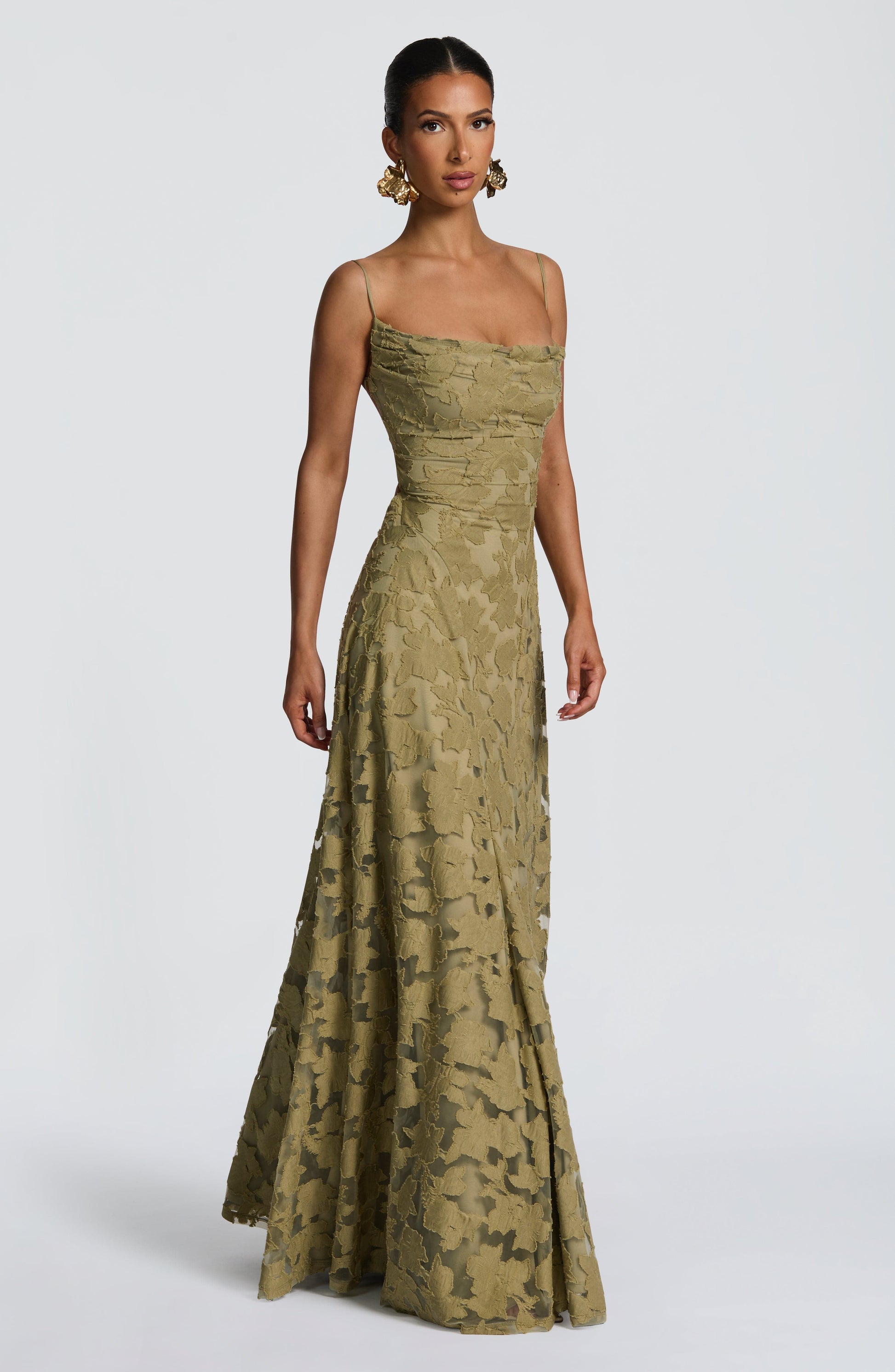 Francis Floral Maxi Dress - Sage