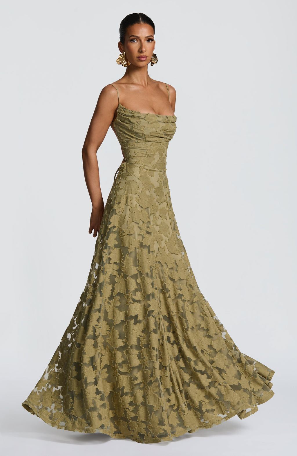 Francis Floral Maxi Dress - Sage
