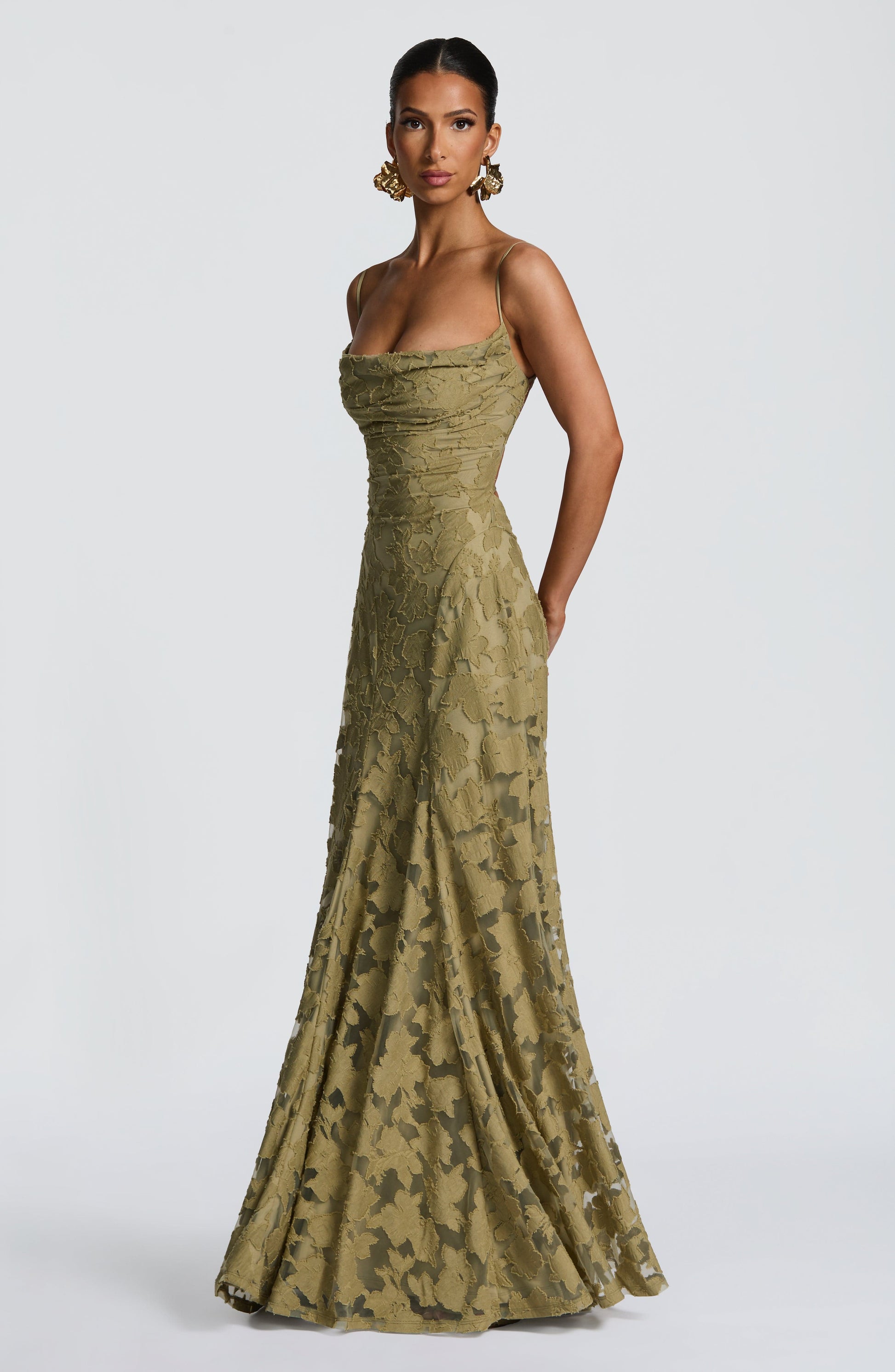 Francis Floral Maxi Dress - Sage