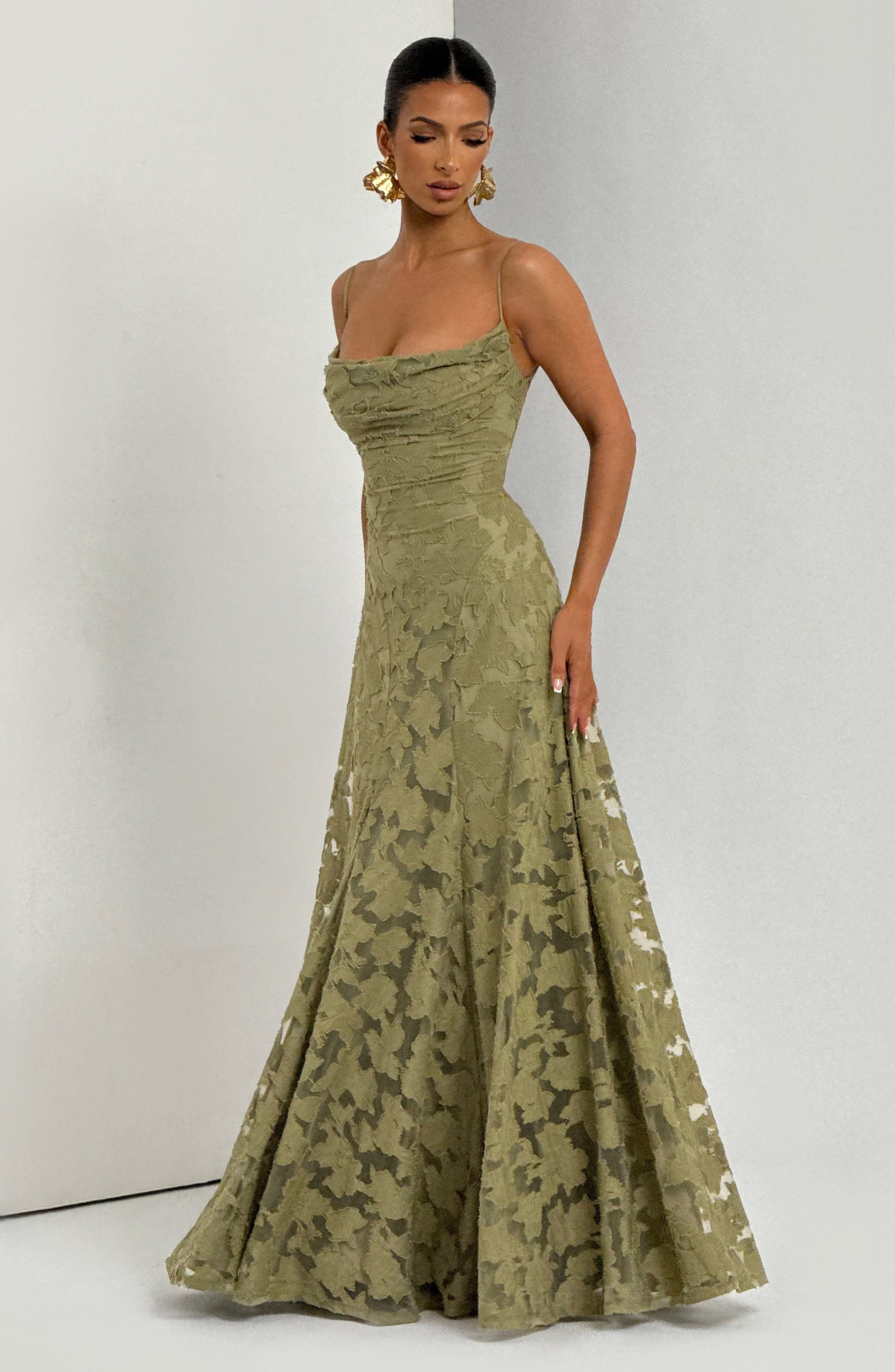 Francis Floral Maxi Dress - Sage