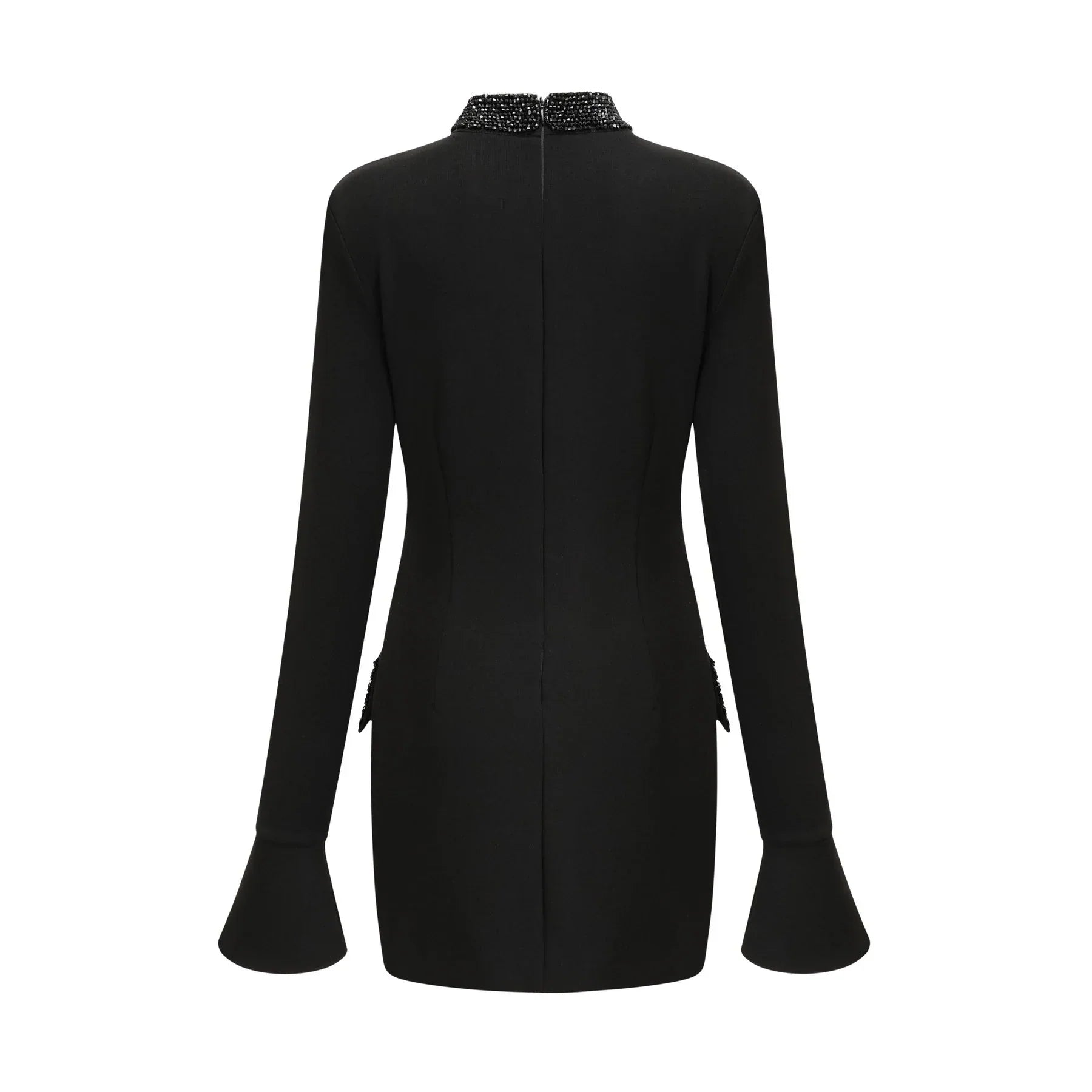 Ariella - Crystal Embellished Long Sleeved Dress