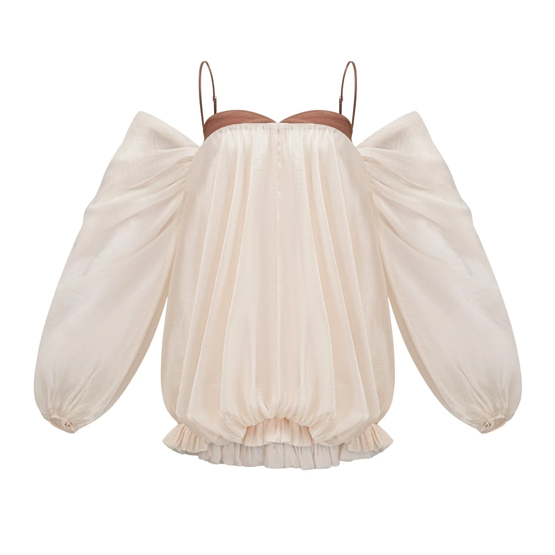 Adalgisa - Pleated Ruffled Mini Dress