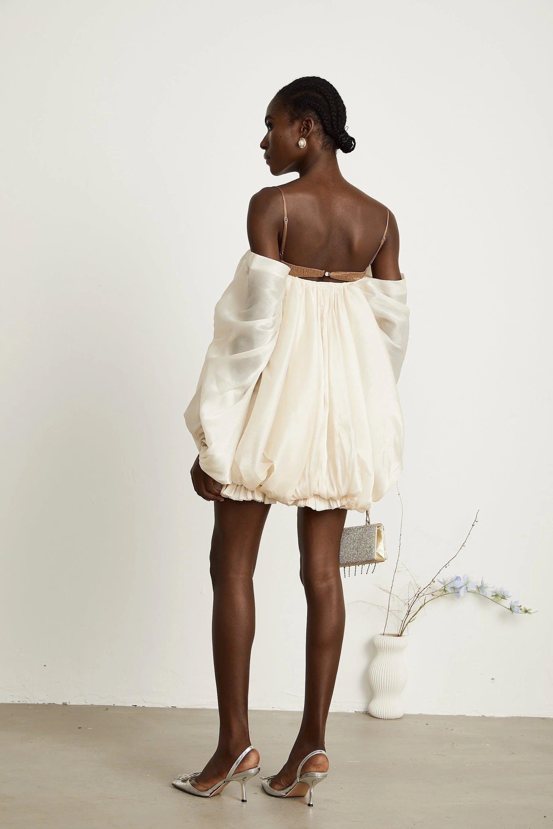 Adalgisa - Pleated Ruffled Mini Dress