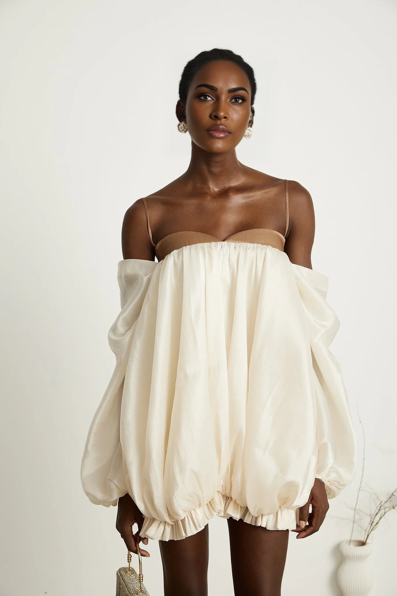 Adalgisa - Pleated Ruffled Mini Dress