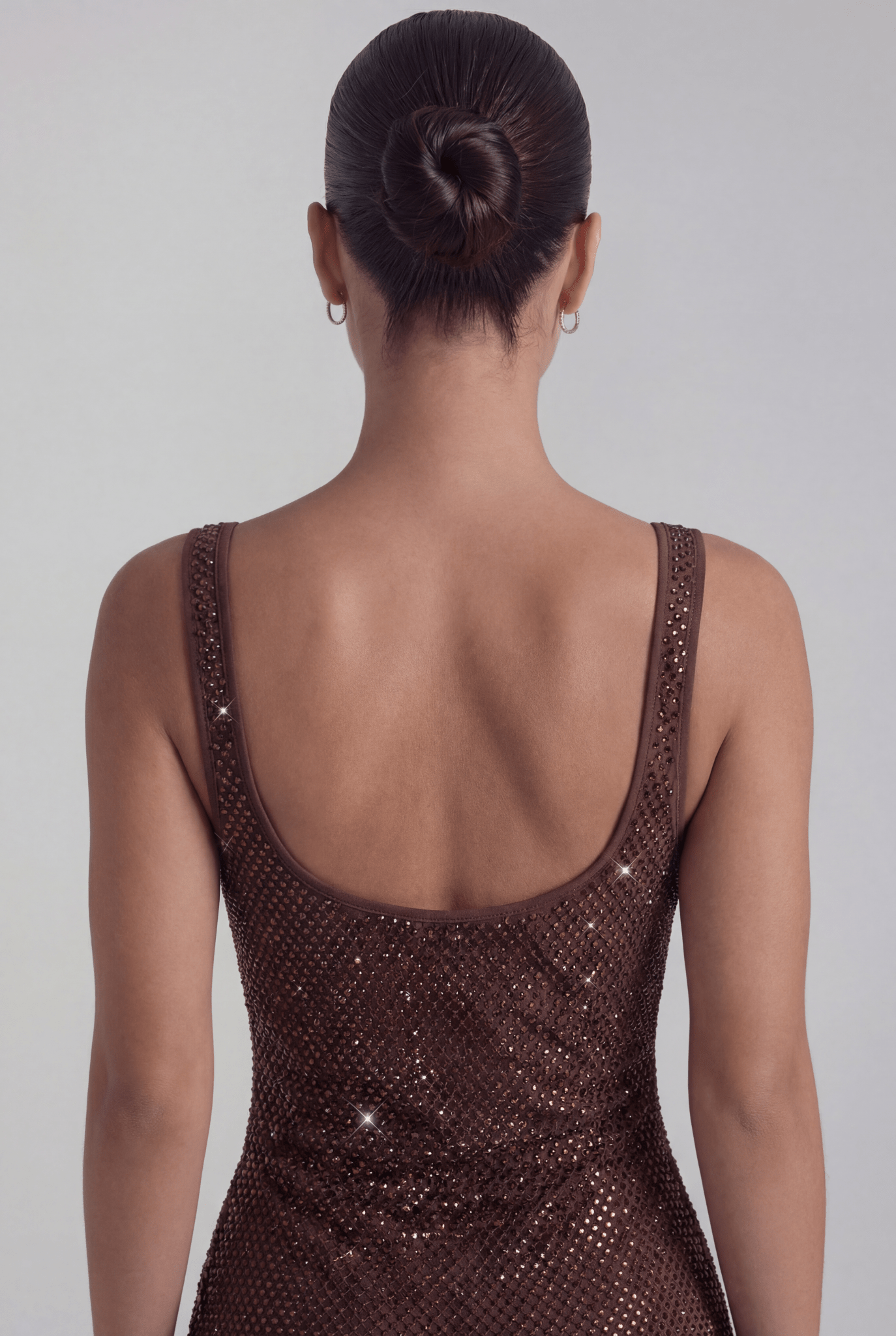 Lucia Mini Dress in Brown