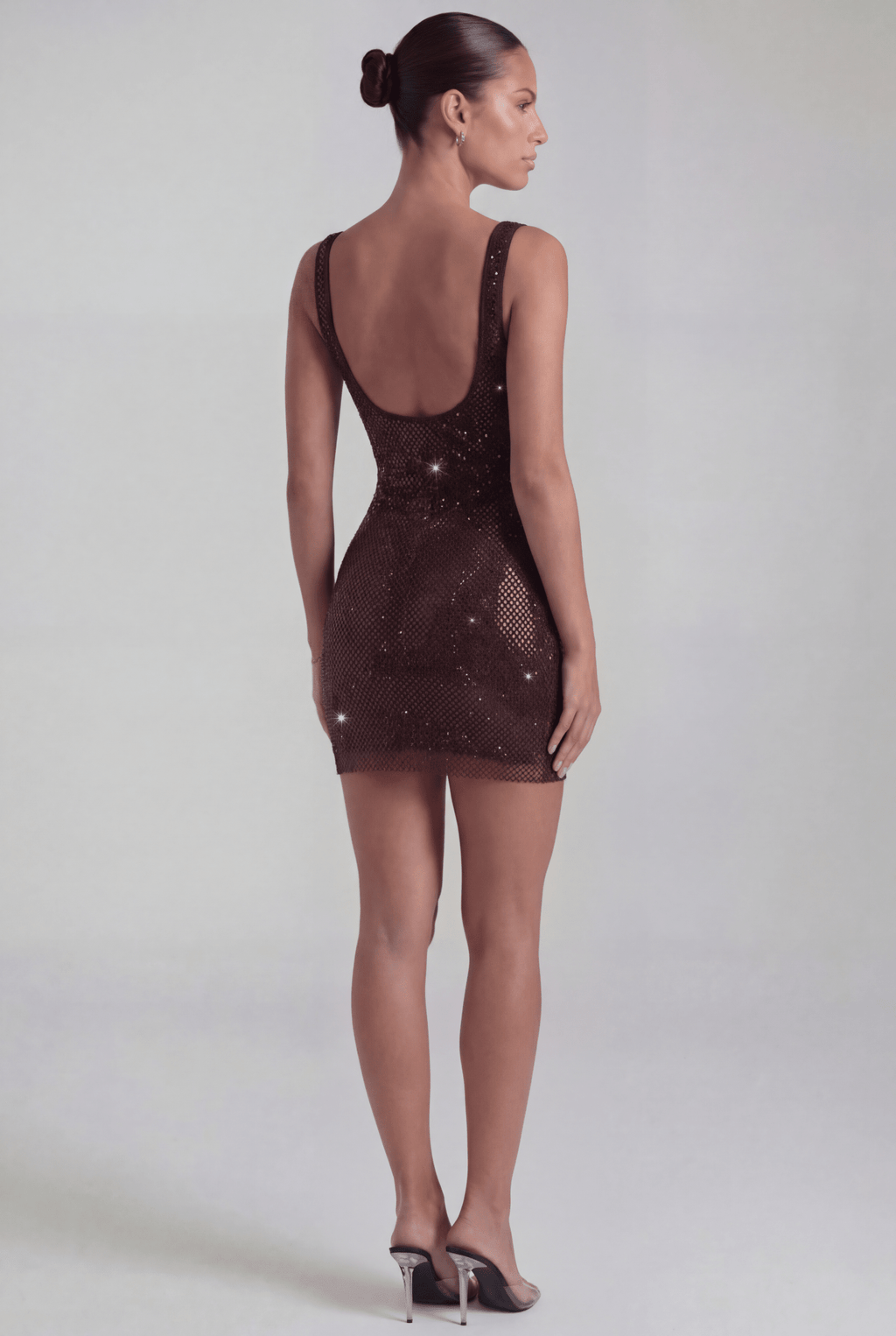 Lucia Mini Dress in Brown