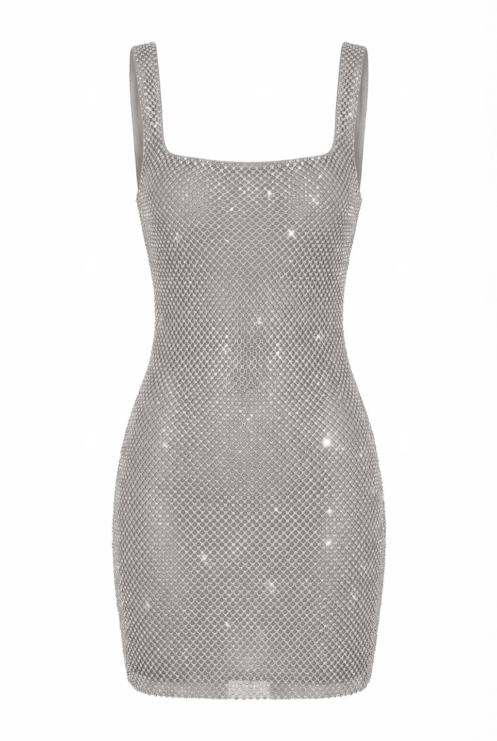Lucia Mini Dress in Silver
