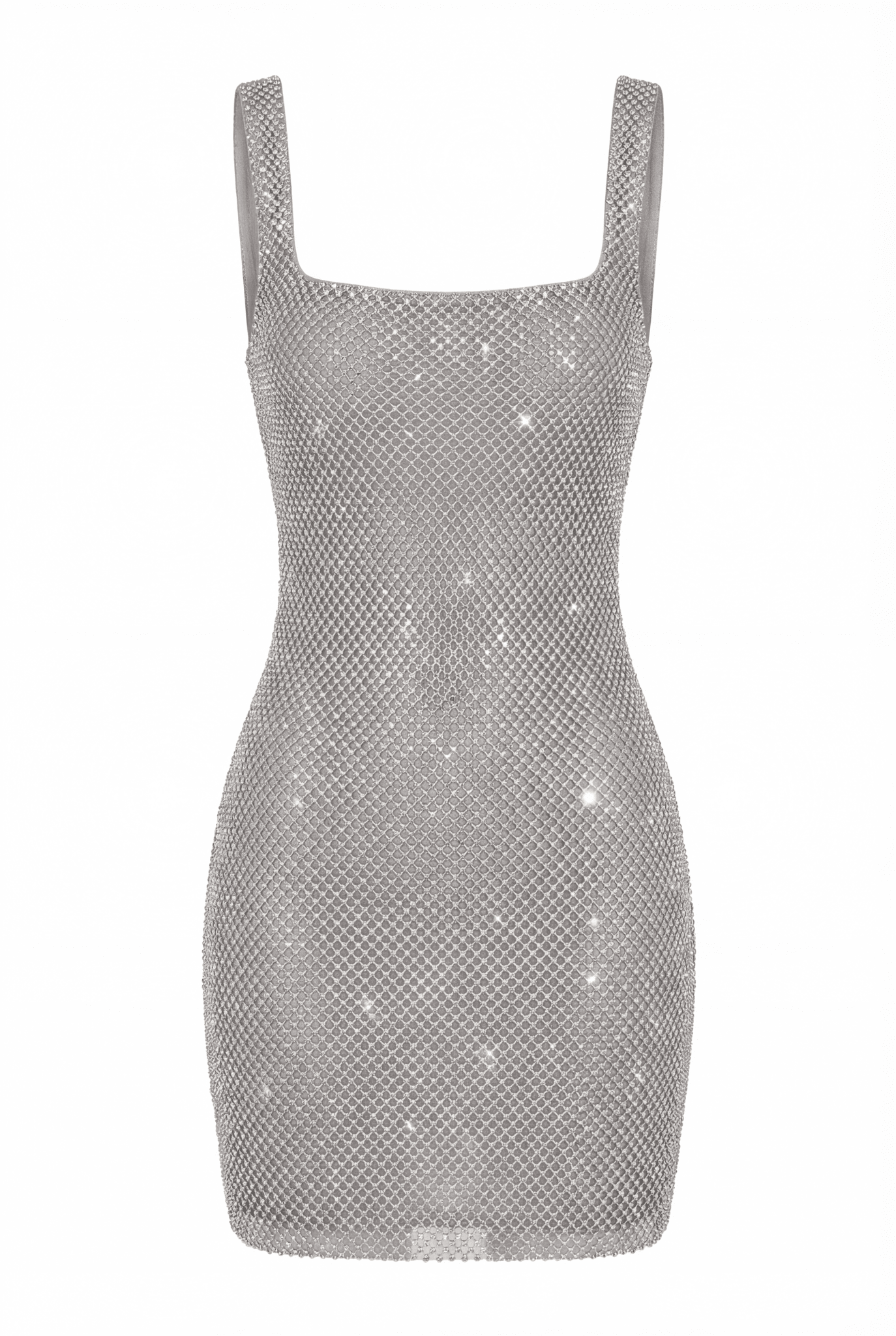 Lucia Mini Dress in Silver