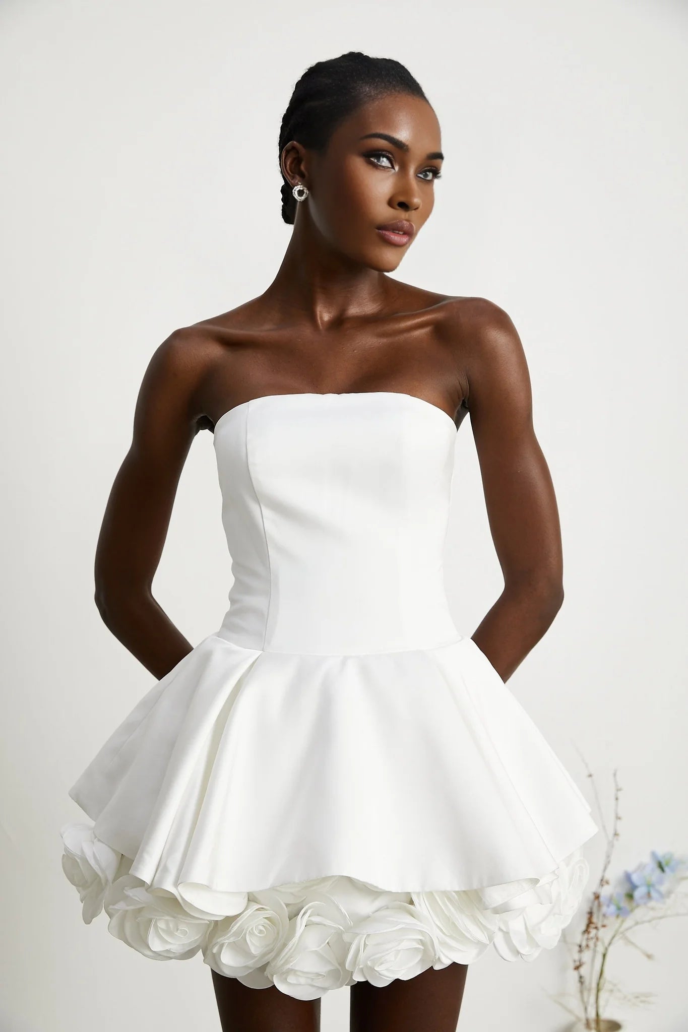 Bettina - White Layered Mini Dress