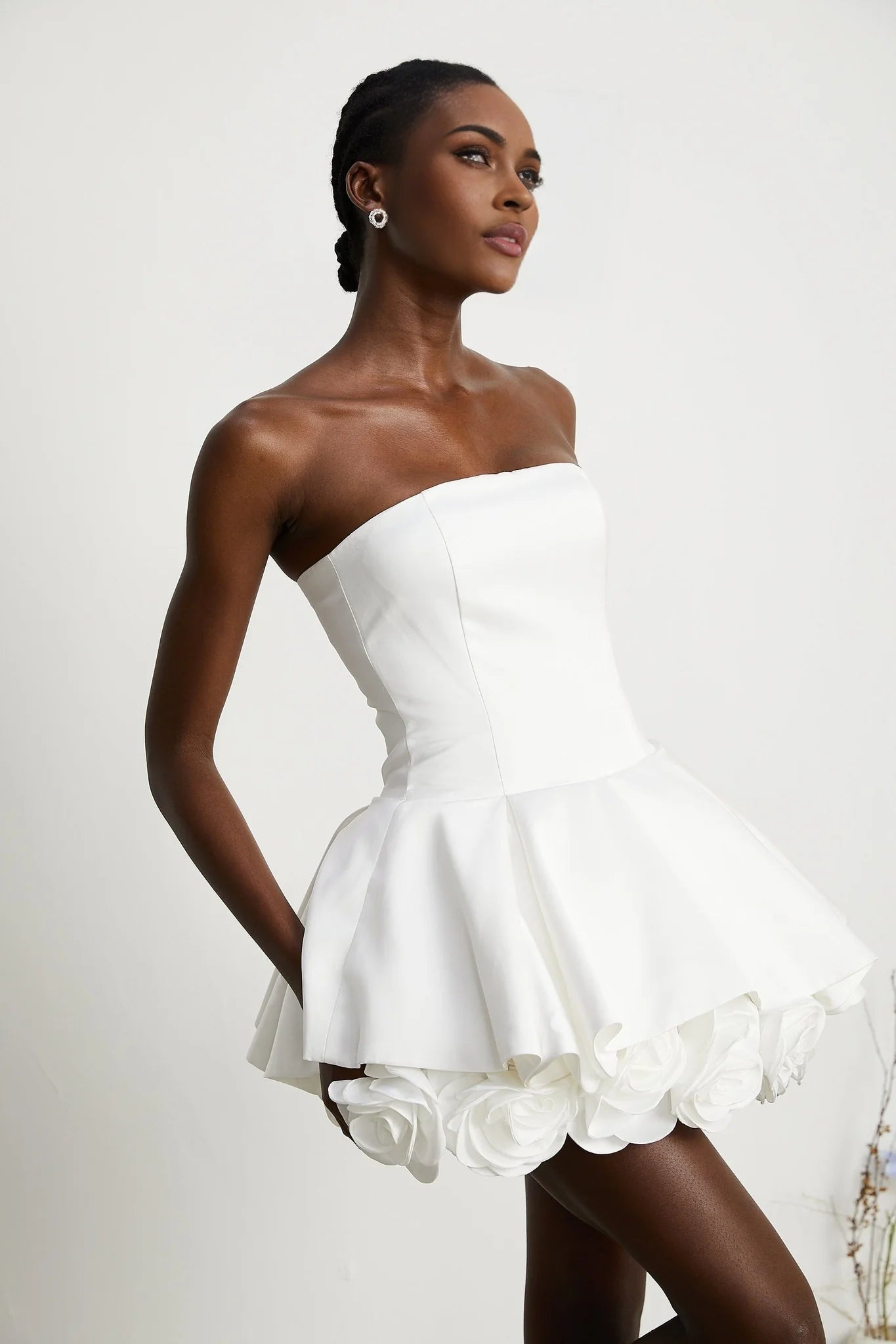 Bettina - White Layered Mini Dress