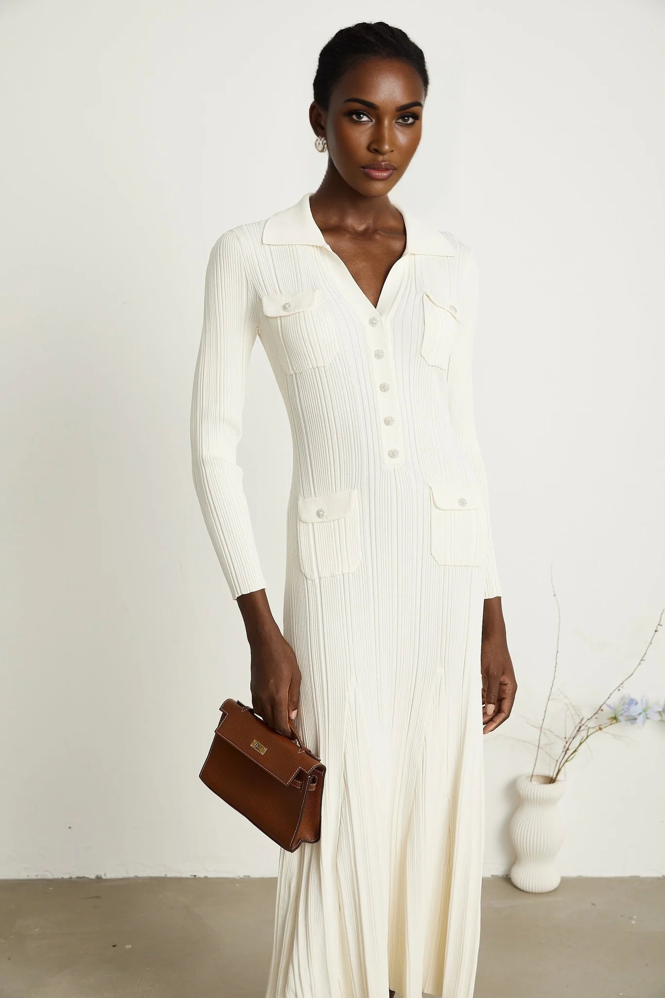 Harlow - Knit Midi Dress