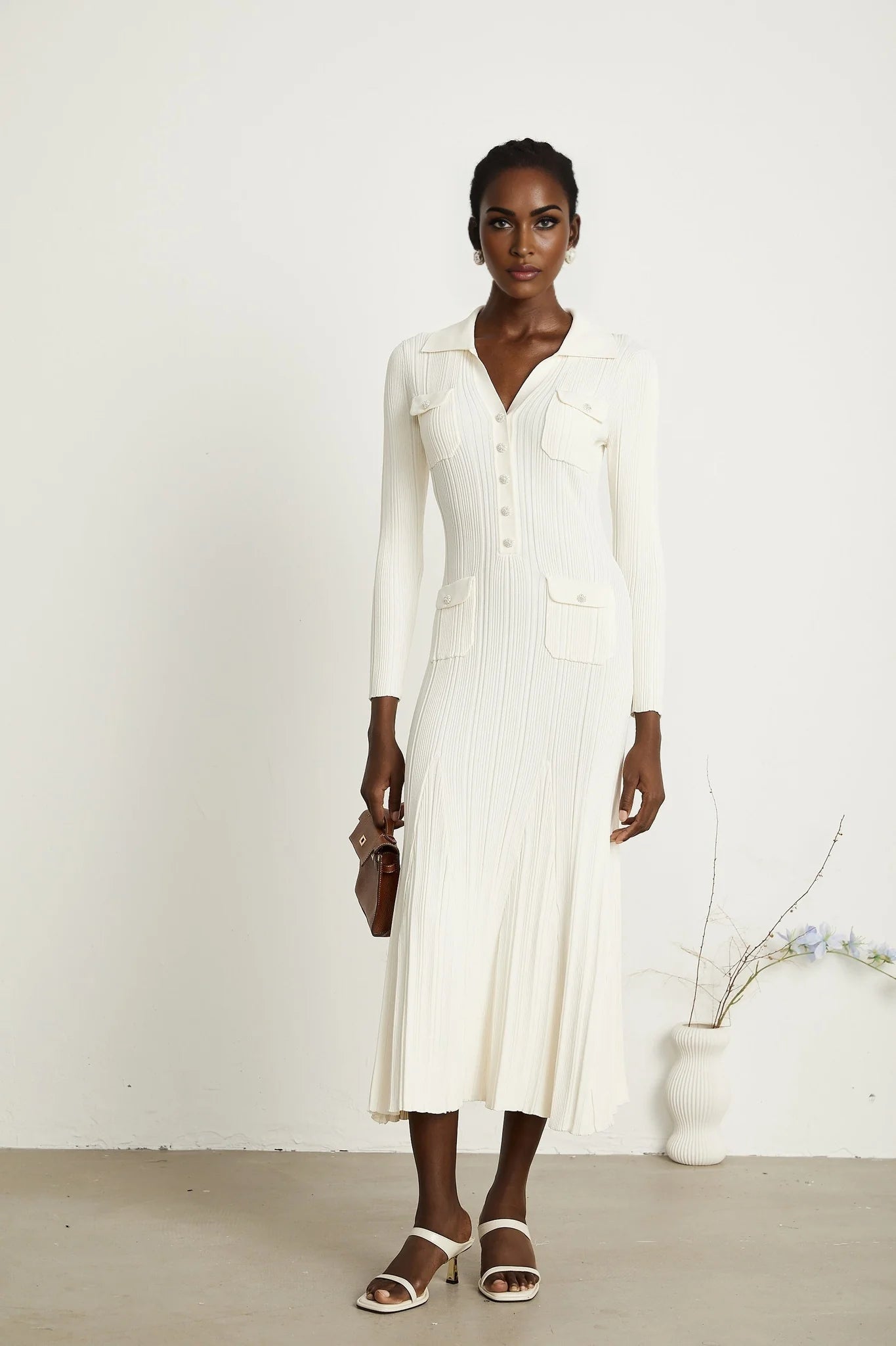 Harlow - Knit Midi Dress