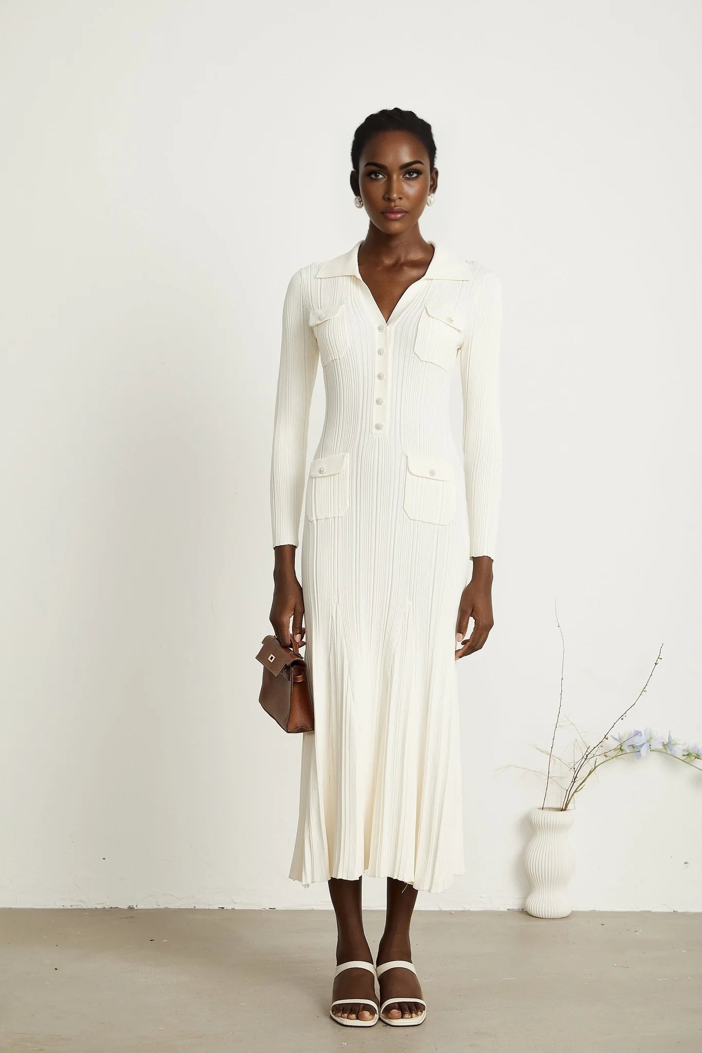 Harlow - Knit Midi Dress