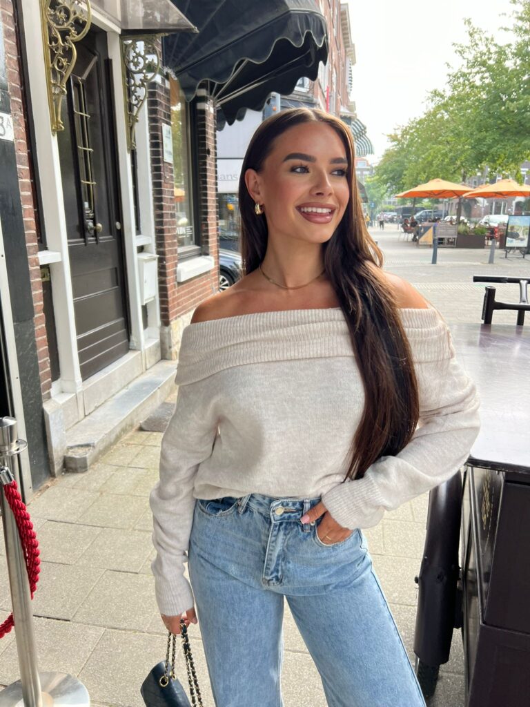 Kaia Off - Shoulder Knitted Sweater