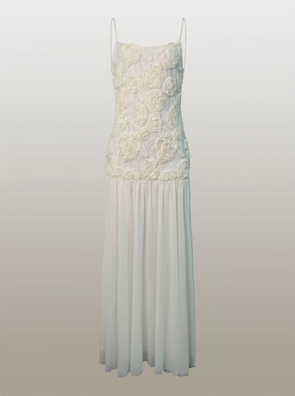 Kynlee - Floral Pleated Chiffon Maxi Dress