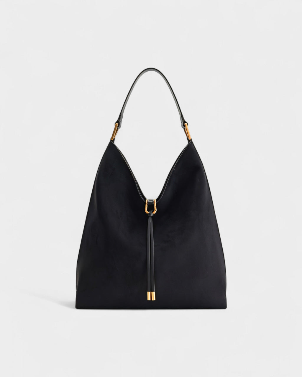KALIYA Faux Suede Hobo Shoulder Bag