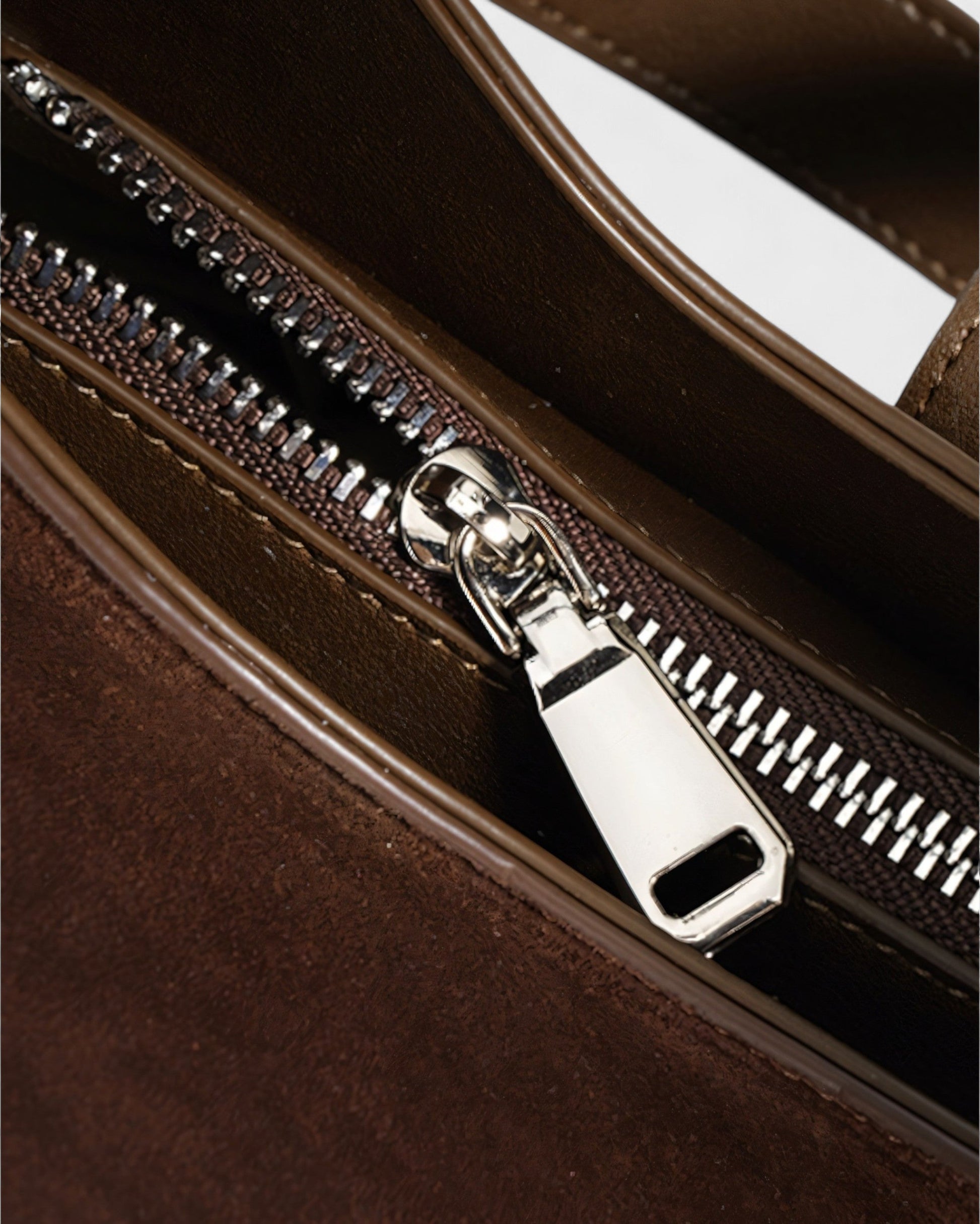 RIVARA Faux Suede Buckle Strap Shoulder Bag