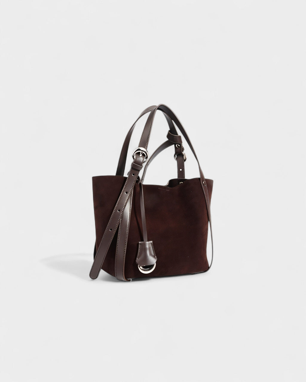 THESSA Faux Suede Shoulder Bag