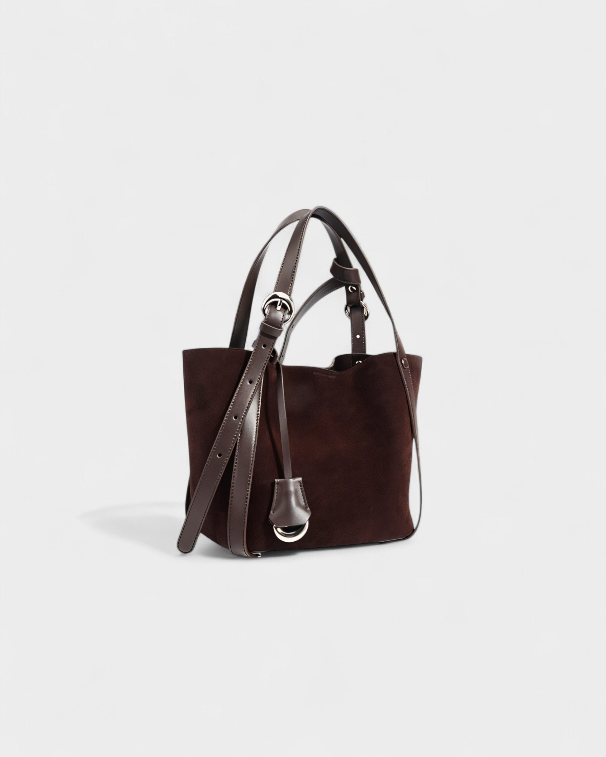 THESSA Faux Suede Shoulder Bag