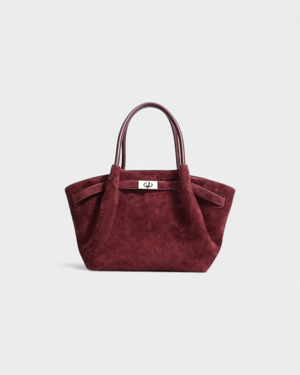 EVANNA Faux Suede Leather Shoulder Tote Bag