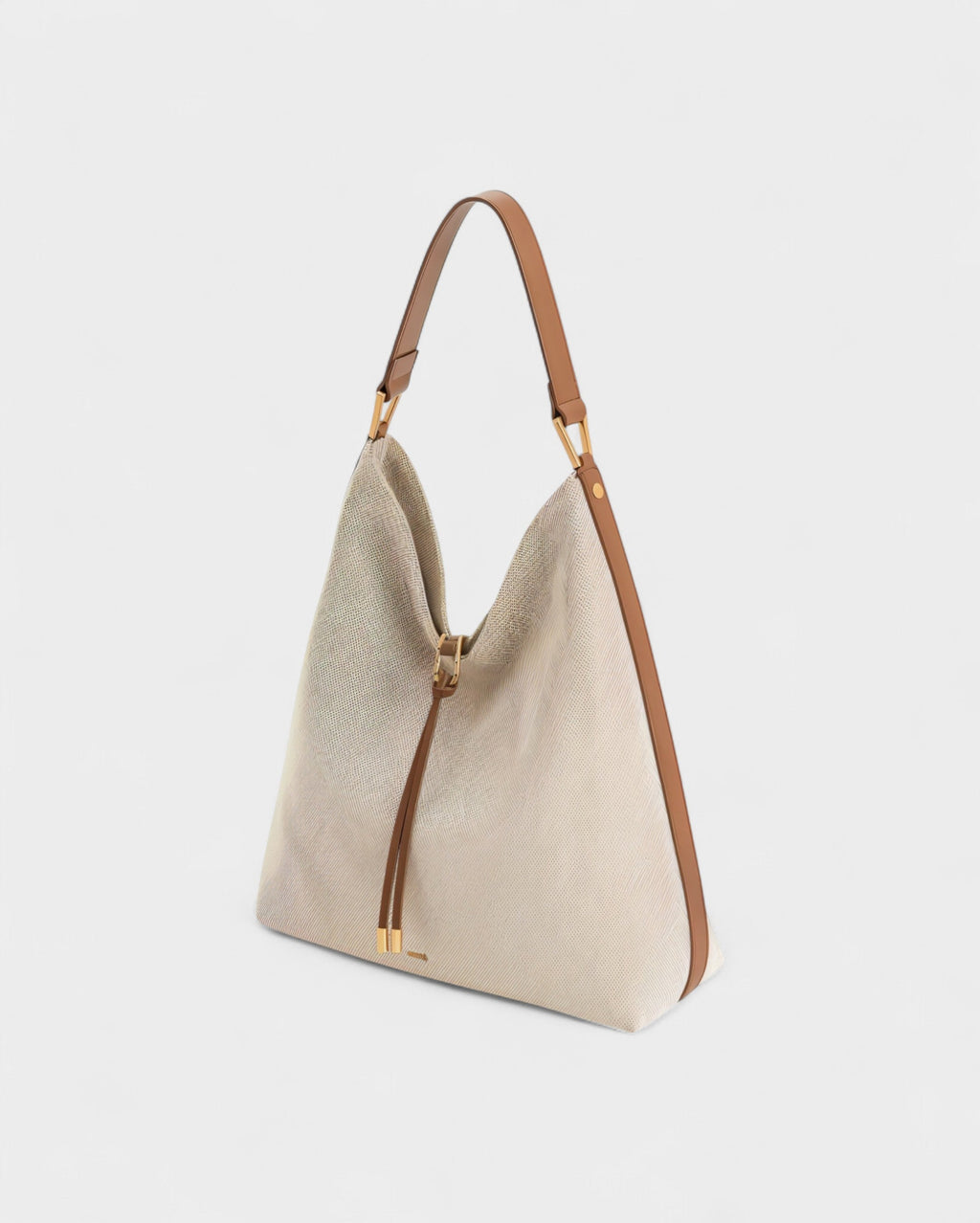 KALIYA Faux Suede Hobo Shoulder Bag