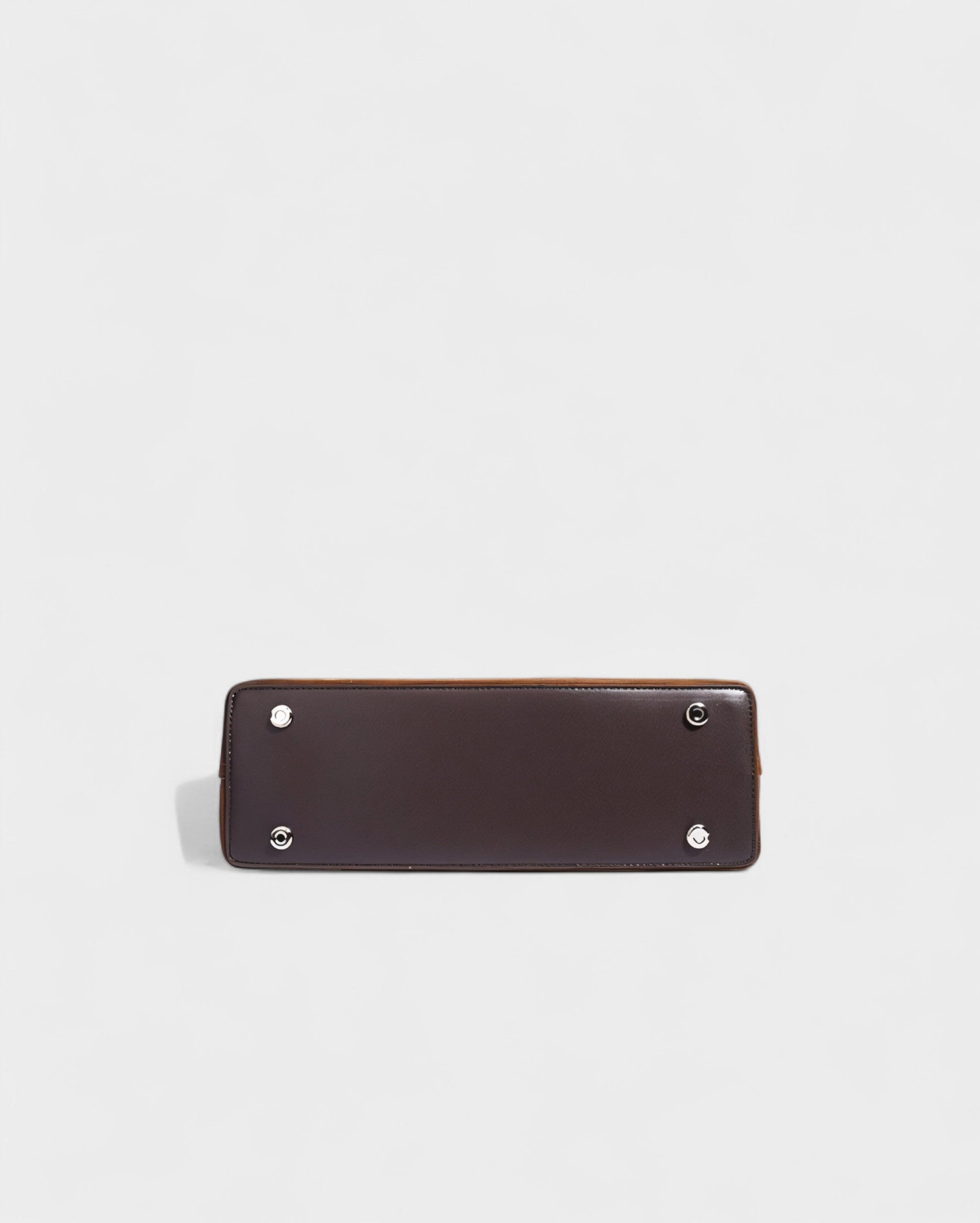 OLGA Structured Faux Suede Handle Bag