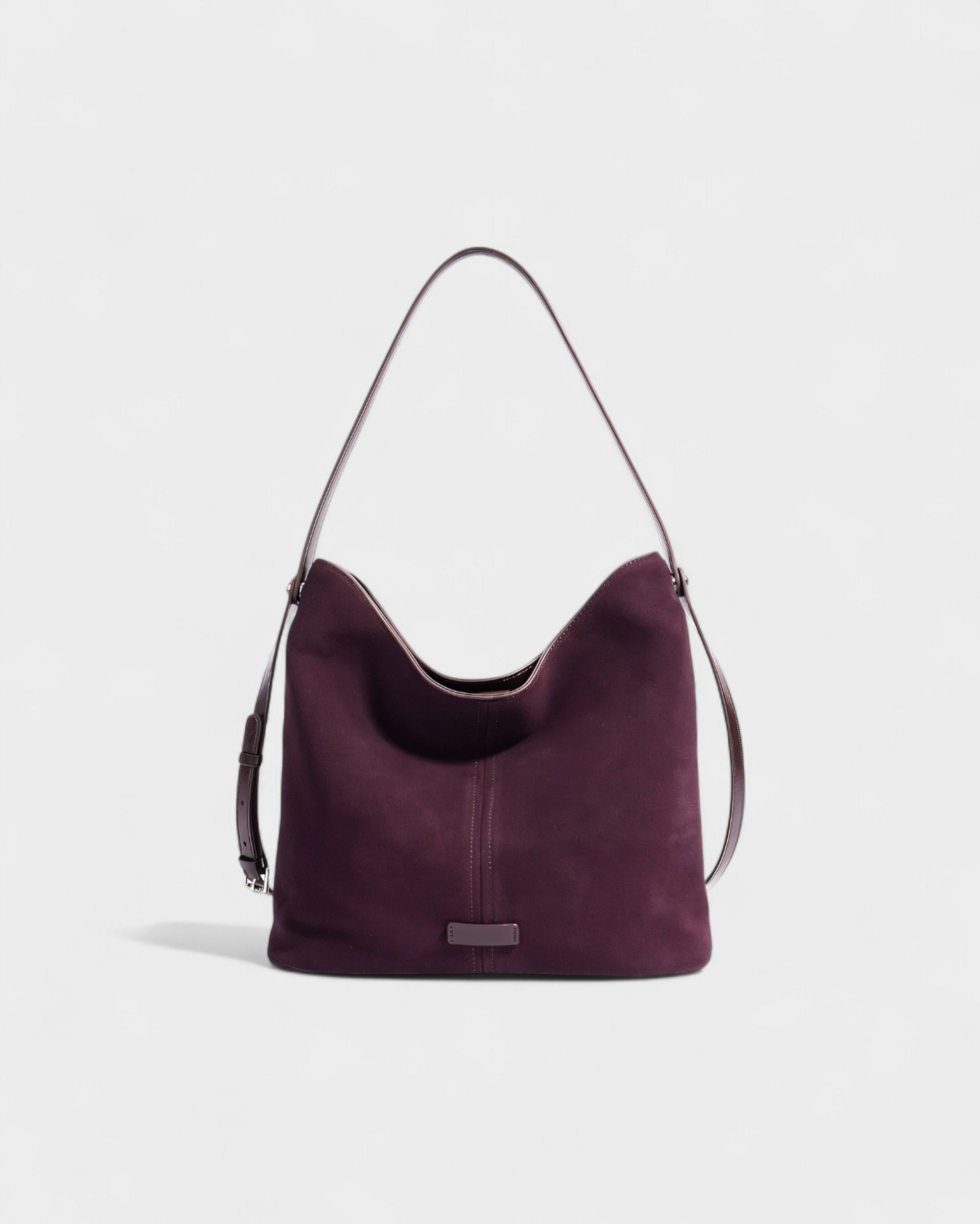 AYLIN Faux Suede Slouch Shoulder Bag