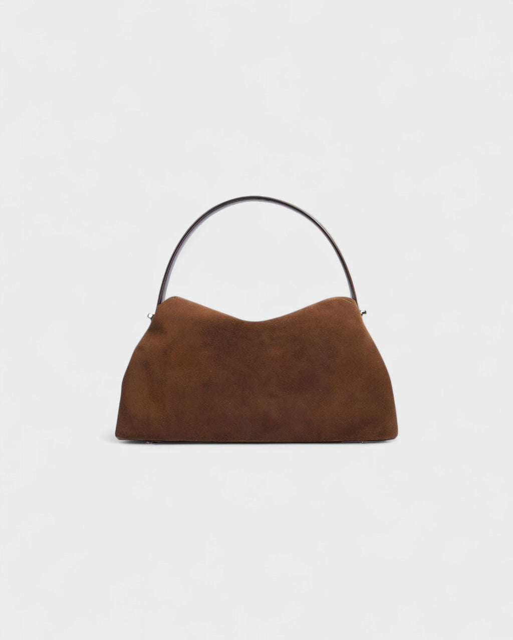 OLGA Structured Faux Suede Handle Bag