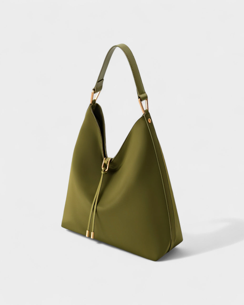 KALIYA Faux Suede Hobo Shoulder Bag