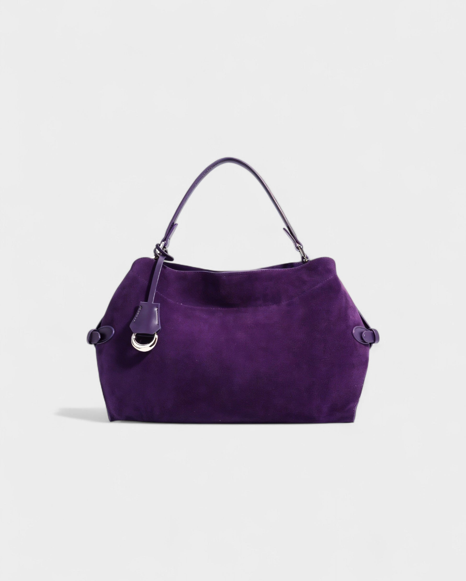 RIZANA Faux Suede Satchel Bag