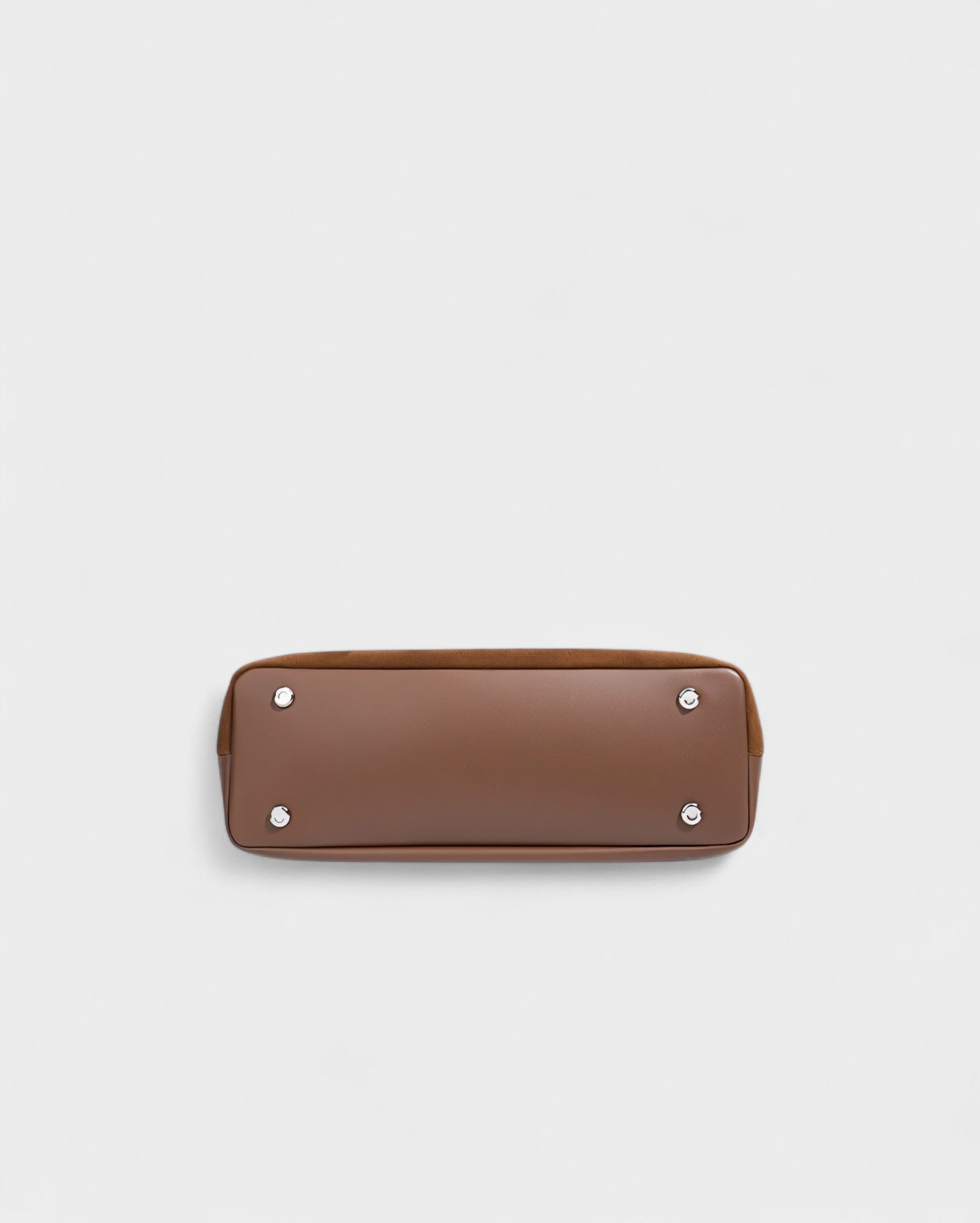 ORLINA Faux Suede Tote with Top Turn-Lock