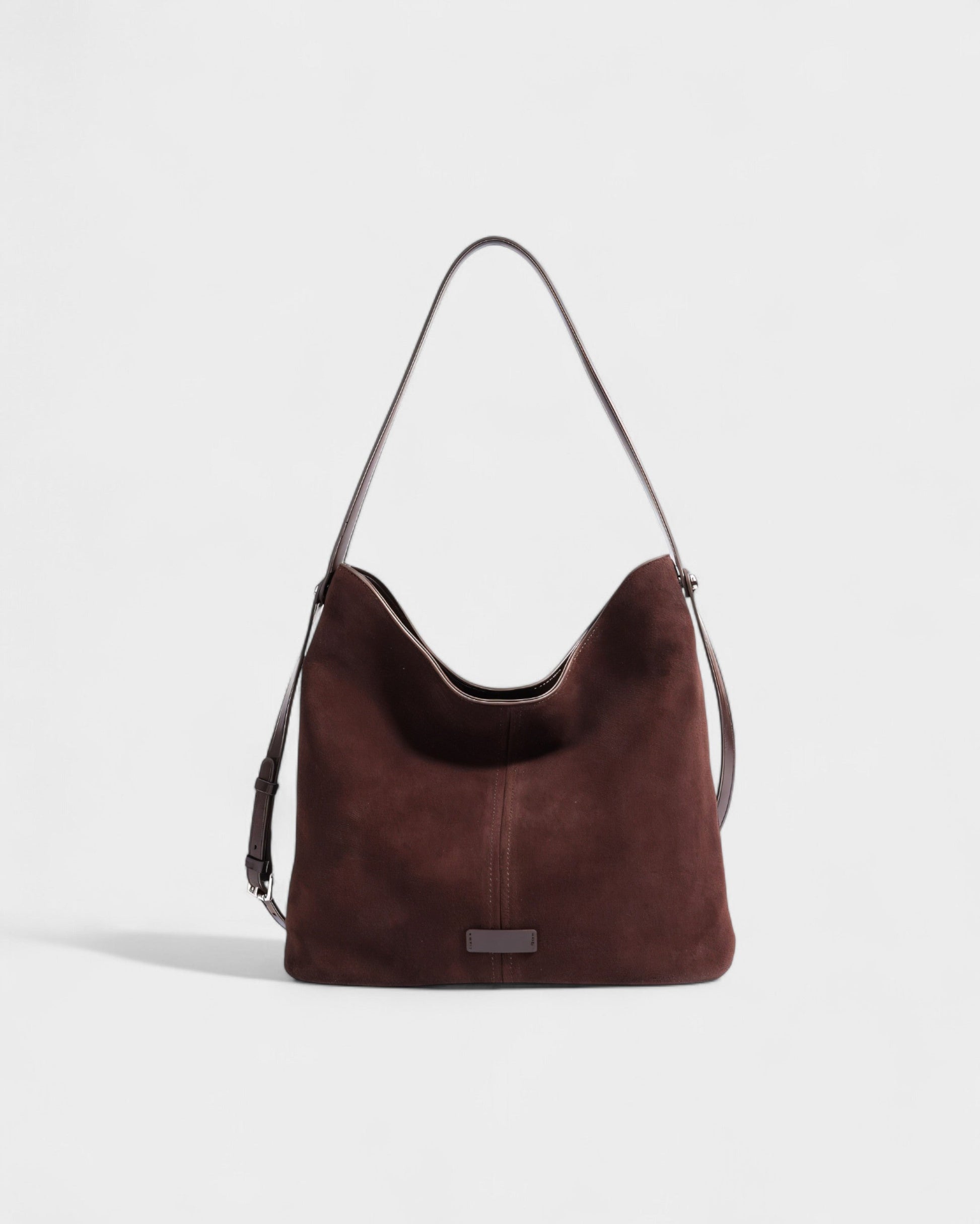 AYLIN Faux Suede Slouch Shoulder Bag