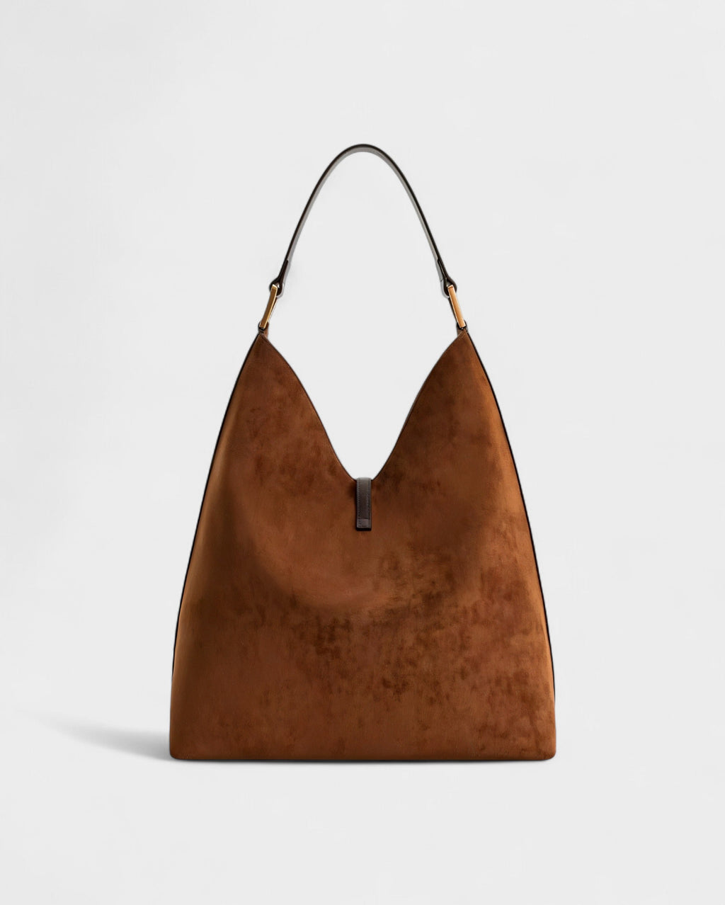 KALIYA Faux Suede Hobo Shoulder Bag