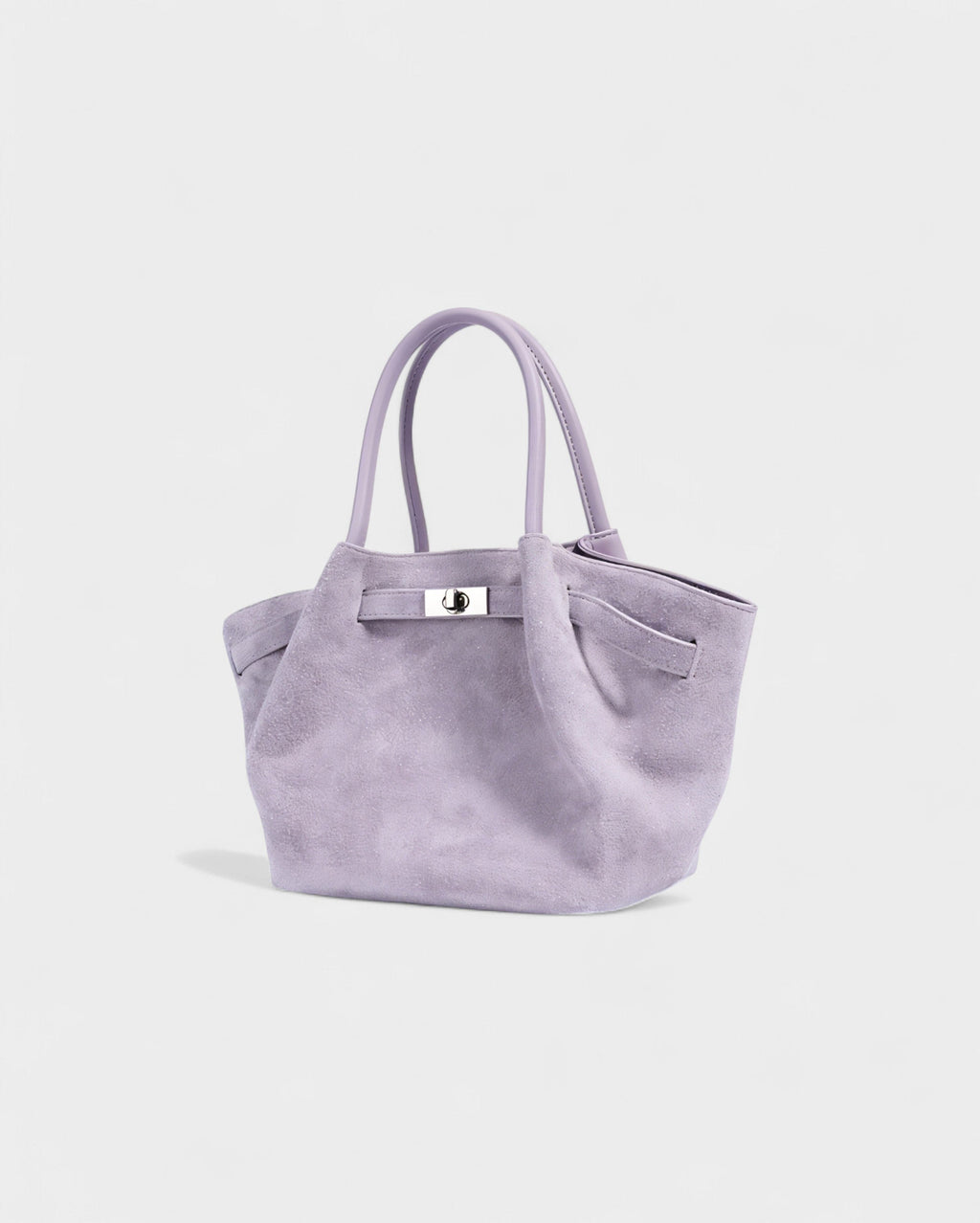 EVANNA Faux Suede Leather Shoulder Tote Bag