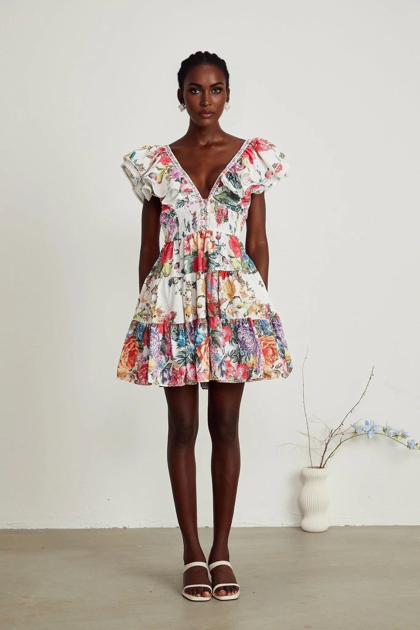 Beatrice - Crystal Embellished Mini Dress