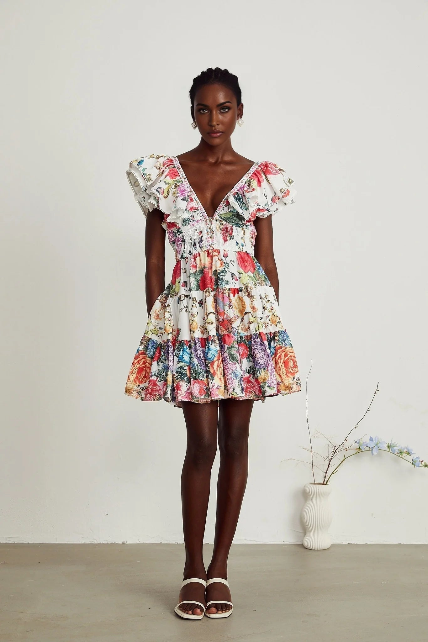 Beatrice - Crystal Embellished Mini Dress